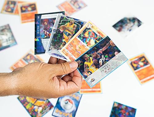 Miniatura 6 de 100 fundas holográficas rosas para tarjetas, ajuste perfecto, fundas brillantes para tarjetas coleccionables, tamaño estándar, fundas de Pokémon