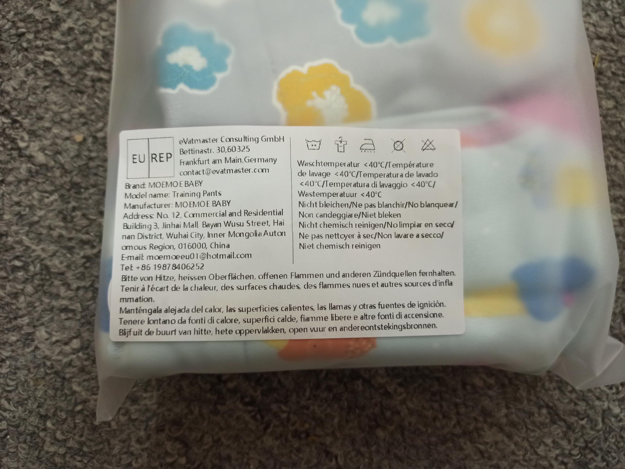 MOEMOE BABY Nocne spodnie treningowe, 10 sztuk, bawełniane, nocnikowe, spodnie treningowe dla dzieci, do treningu nocnego, majtki dla chłopców i dziewczynek
