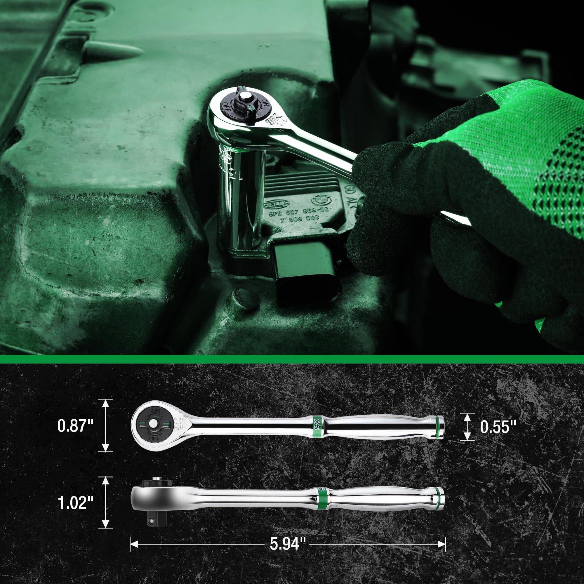 SK 1/4" Drive Ratchet - 216 Position -7 SK 1/4" Drive Ratchet - 216 Position -7
