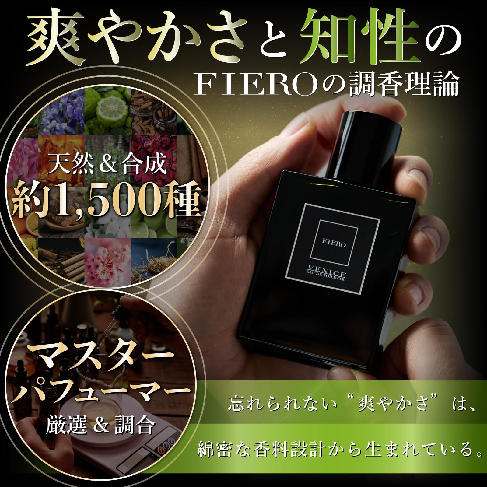 Amazon | VENICE FIERO メンズ香水 男性用 フレグランス シトラス