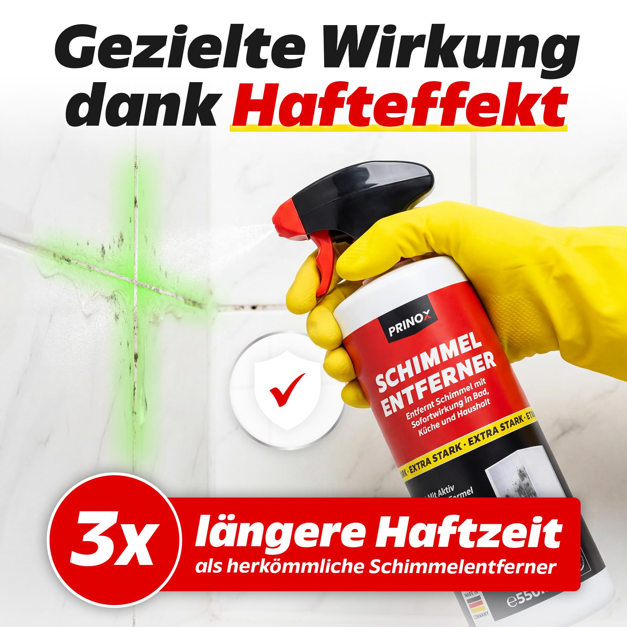 Prinox 4x Schimmelentferner + 1x Handschuhe