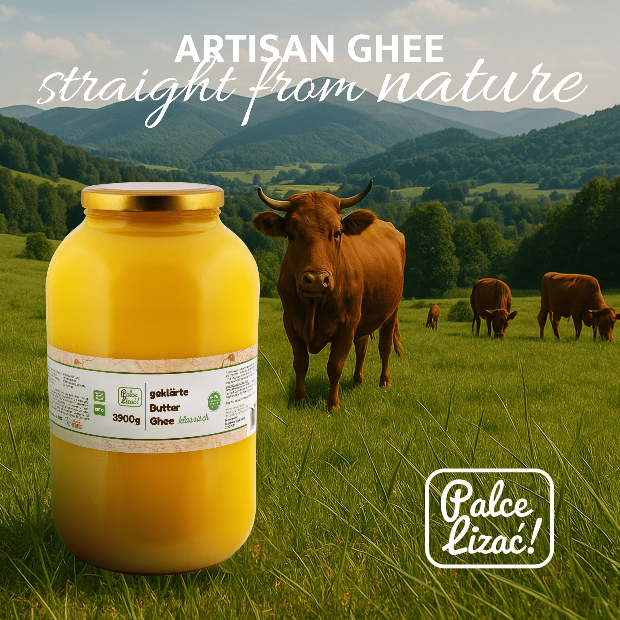 Ghee 3900 g - Mantequilla clarificada, cocción hasta 260 °C