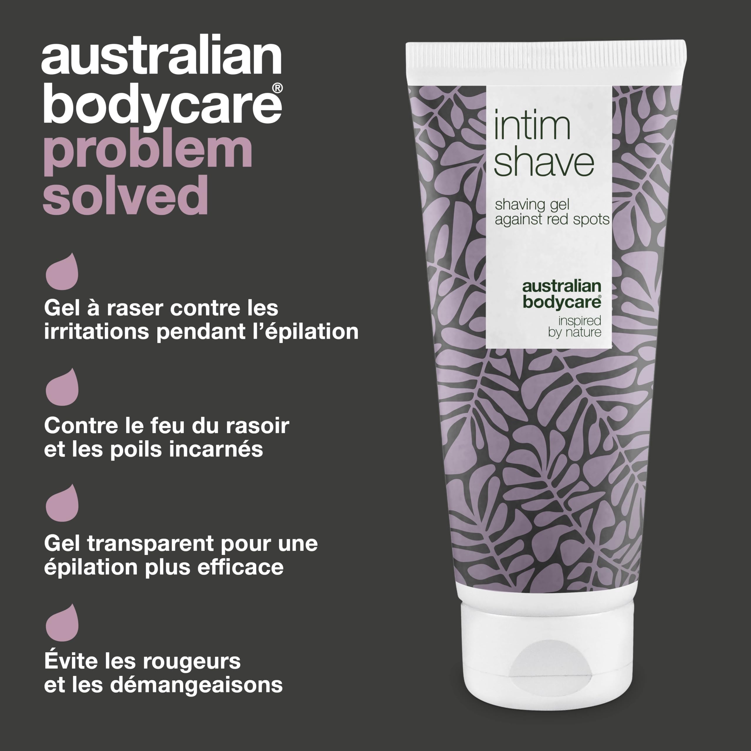 Gel de Rasage Australian Bodycare Intim Shave (200ml) | Pour Poils Incarnés, Irritations et Bosses de Rasoir | pH Equilibré | À l'Huile d’Arbre à Thé d’Australie