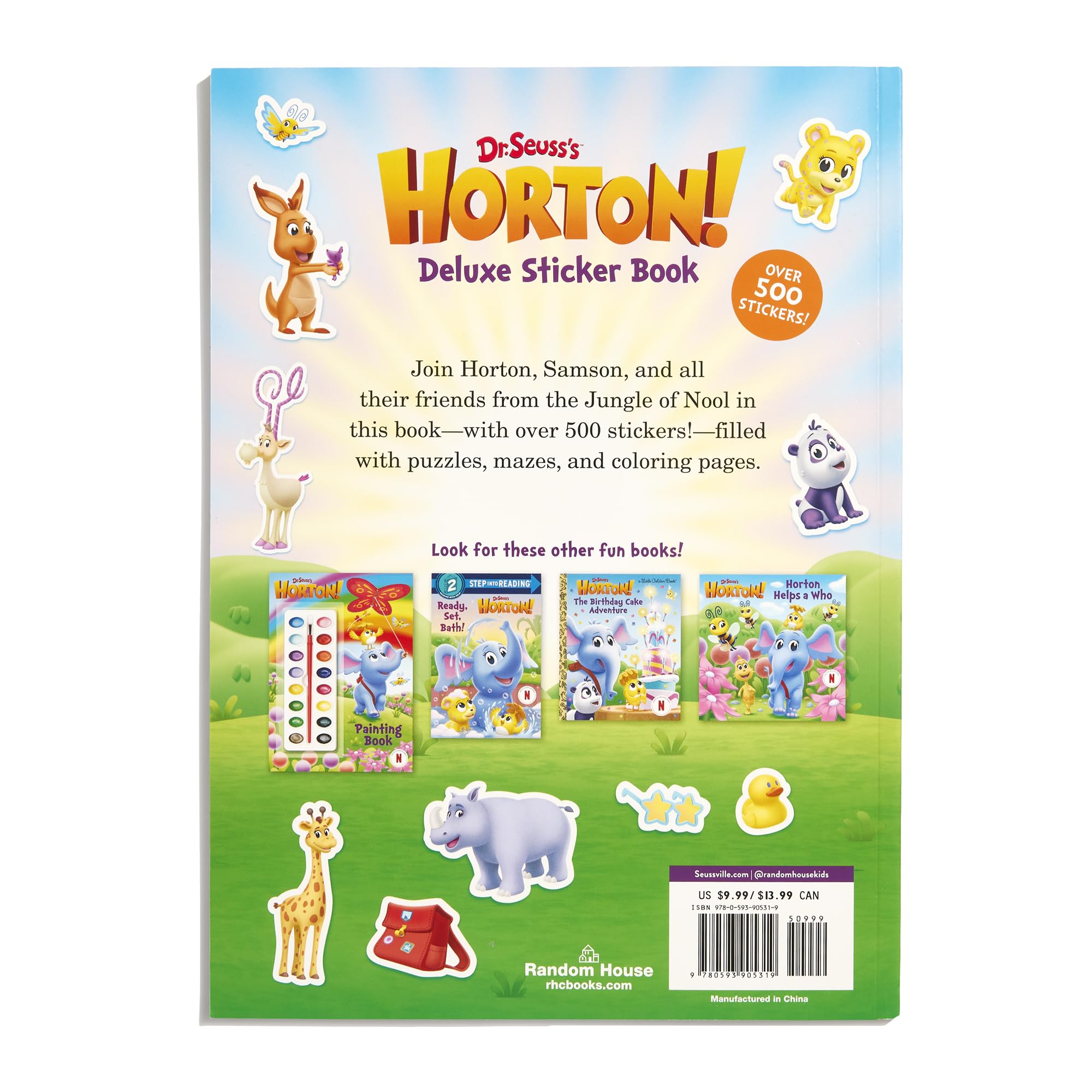 Dr. Seuss's Horton! Deluxe Sticker Book: A Sticker and Activity Book for Kids