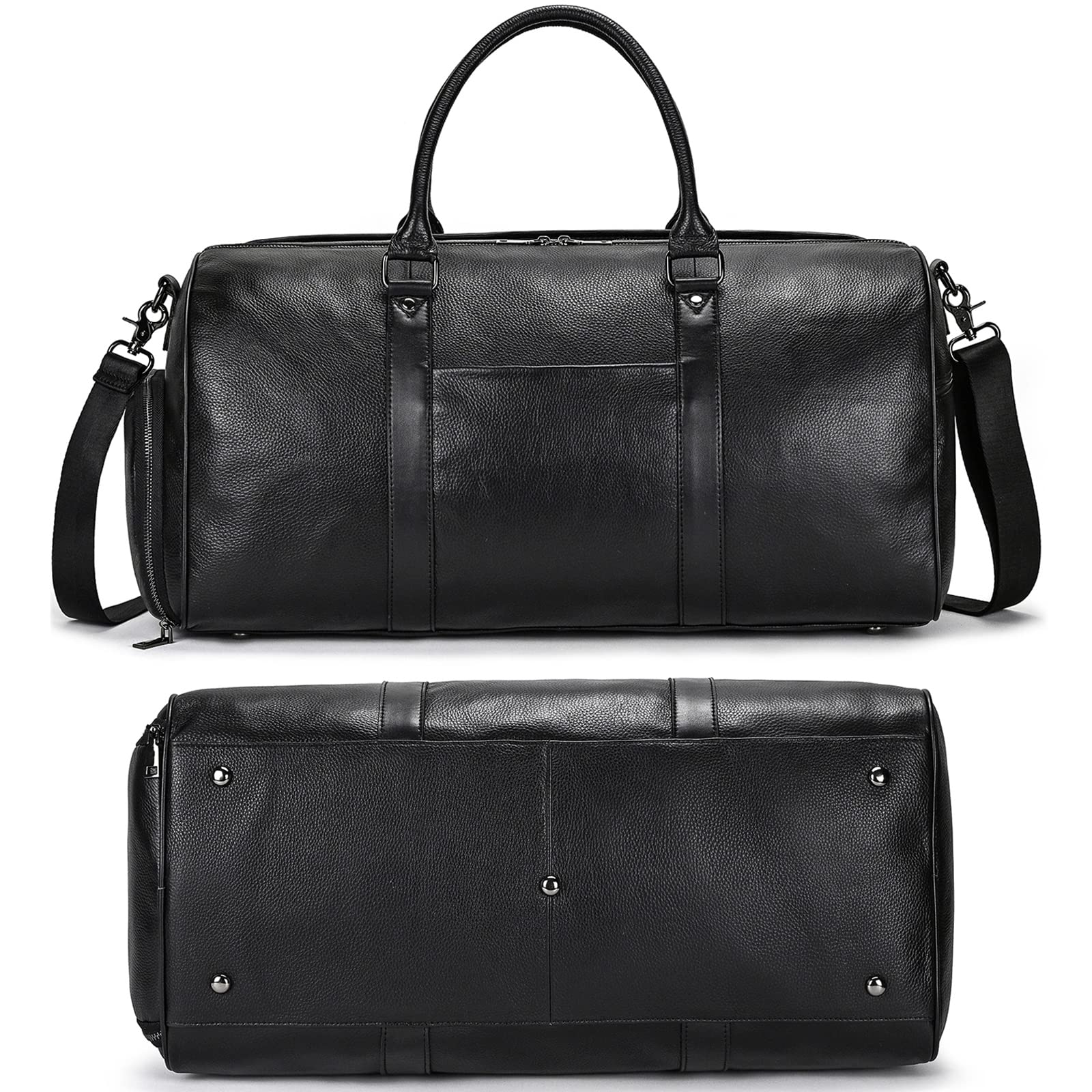 Reisetaschen Herren echt Leder Weekender Tasche Großen Kapazität Reisetasche Unisex Vintage Handgepäck Bag Overnight Weekend Bag