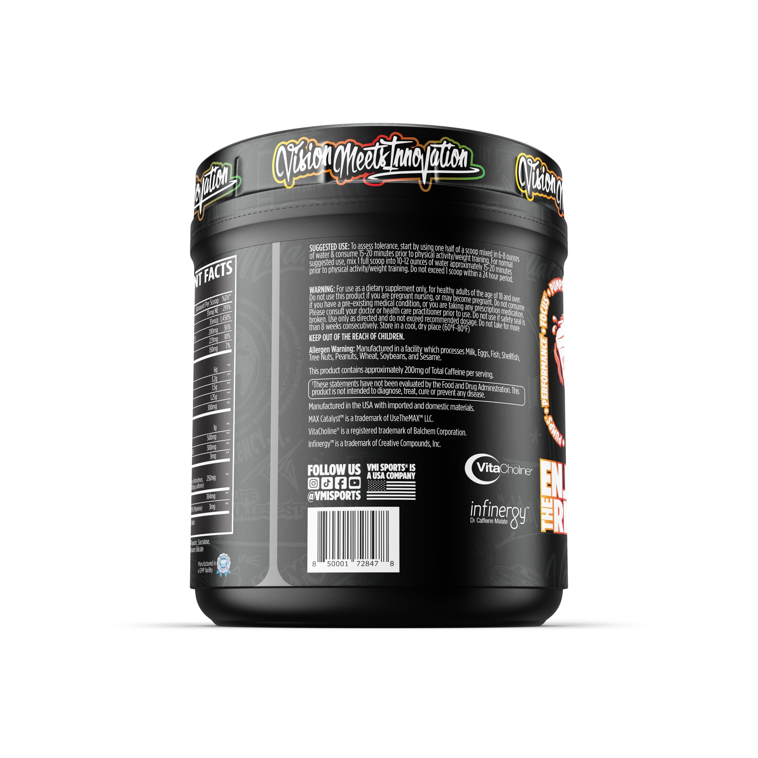 VMI Sports K-XR Poudre essentielle de pré-entraînement | Énergie – Concentration – Puissance et pompes | Formule d'absorption maximale | Excellent goût pour homme et femme | Saveur d'ours en gélatine