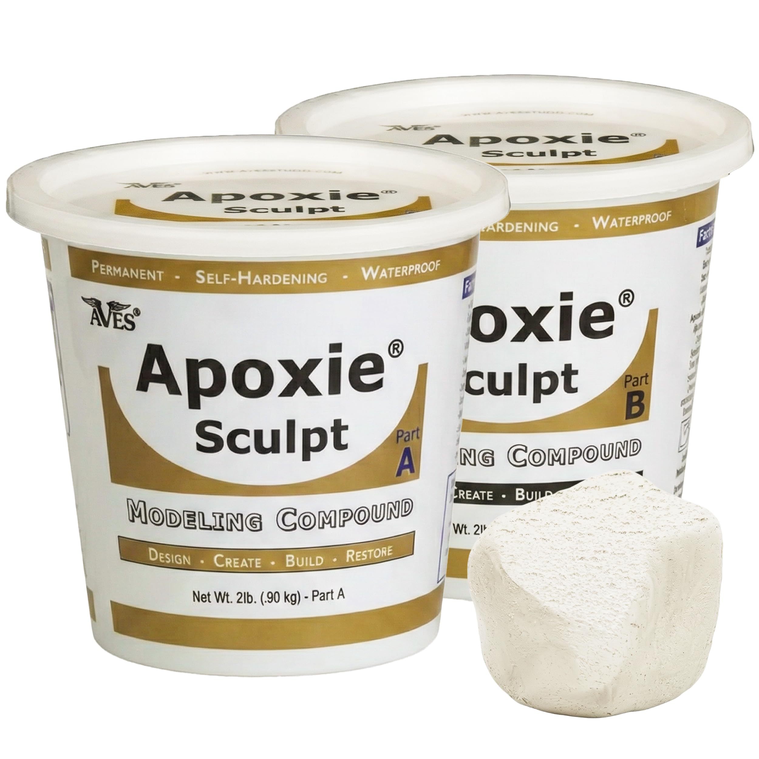 ApoxieSculpt - 4 Lb. (1.8 Kg) Natural - Resina Epoxídica Blanca