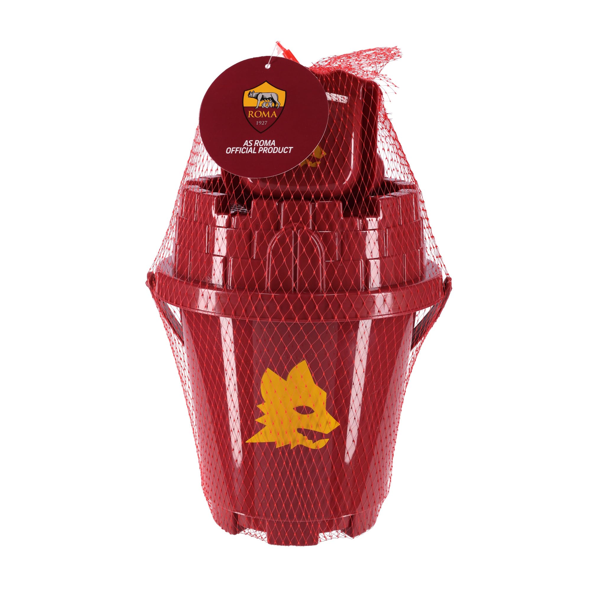 AS Roma ASRBEACHSET, Set Giochi da Spiaggia Unisex Bambino, Rosso, Standard Small