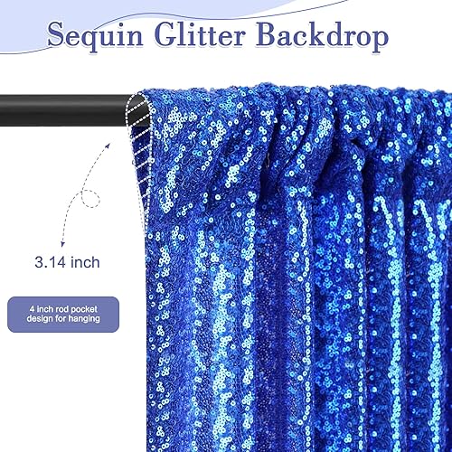 Miniatura 2 de TRLYC - Panel de lentejuelas brillantes para boda.