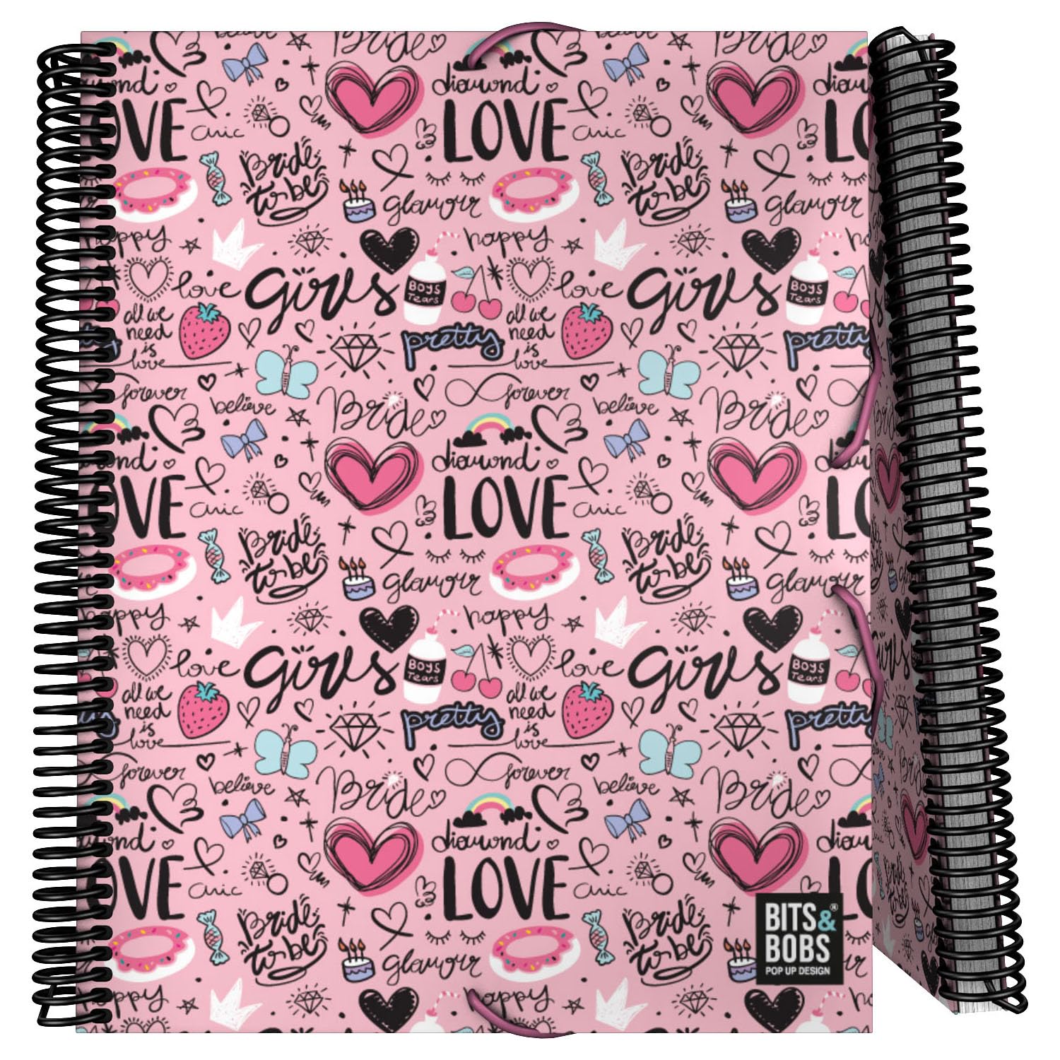 Grafoplás A4-map van kunststof, lichtblauw, 50 extra polypropyleen hoesjes, flexibele omslag, spiraal van pvc, Multiline Maxiplas, perfect als school- en kantoorbenodigdheden