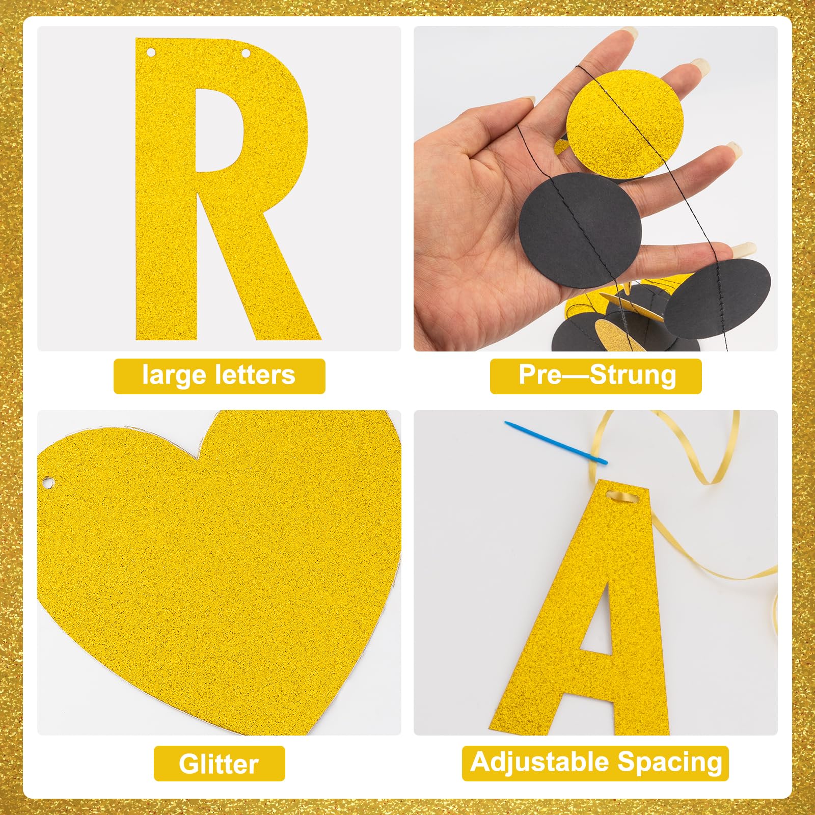 Rude That You're Leaving But OK Banner Funny Leaving Decorations for Colleagues Retirement Party Decoration Glitter Garland Balloons Banner Office Coworker Goodbye Party Leaving Job Decorations - Image 3
