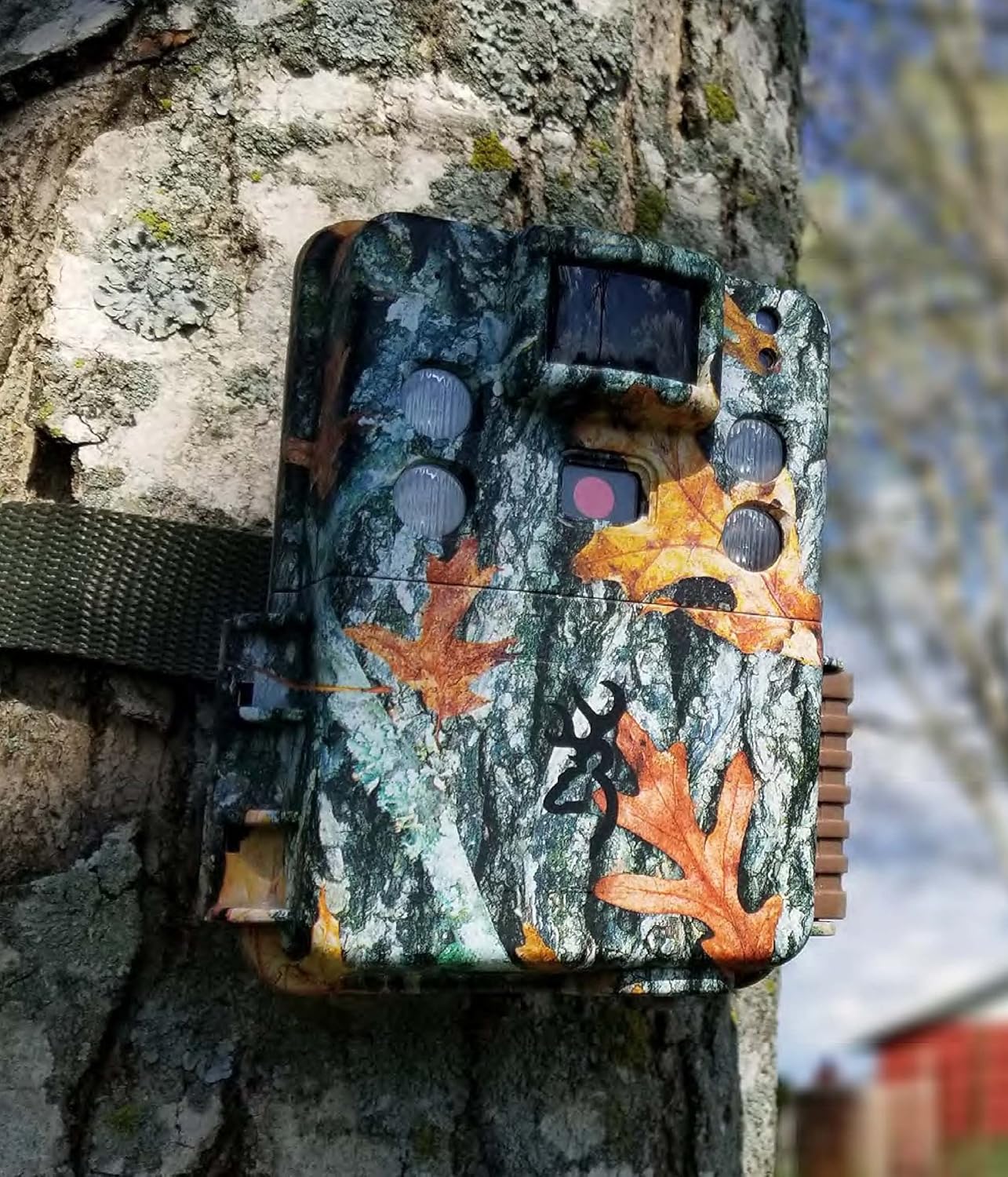Browning Trail Camera mounted on a tree