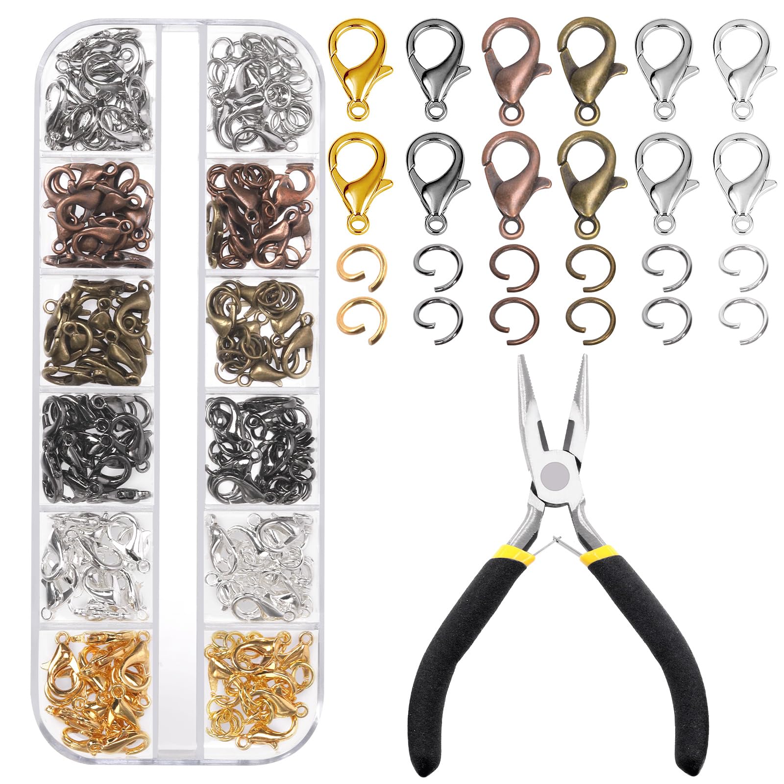 Sponsored Ad – 241pc Jewelry Making Kit - 6 Colors, Lobster Clasps & Jump Rings - DIY Jewelry Findings Kit