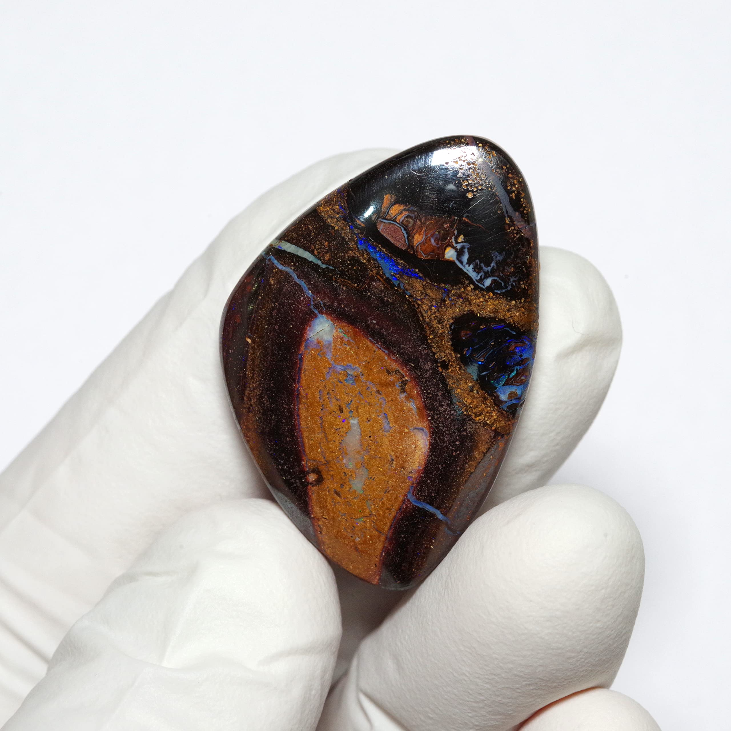 Amazon | [N2 stone Natural] 天然鉱物 ボルダー オパール (Boulder 