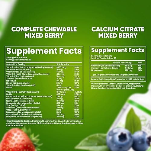 Miniatura 2 de BariSlim Tabletas multivitamínicas bariátricas masticables - Tabletas masticables especialmente formuladas para pacientes después de una cirugía de