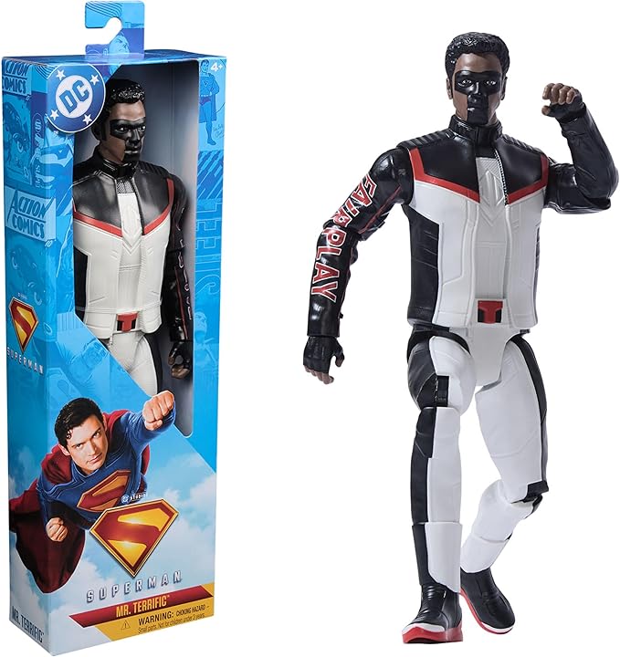 Fans Résolvent le Mystère Lié à l'Aperçu des Game Awards 6 81niHfR8W6L. AC SX679 DC Comics, Superman Mr Terrific 12-inch Superhero Action Figure, Kids Toys for Boys and Girls Pretend Play, for Ages 4 and Up