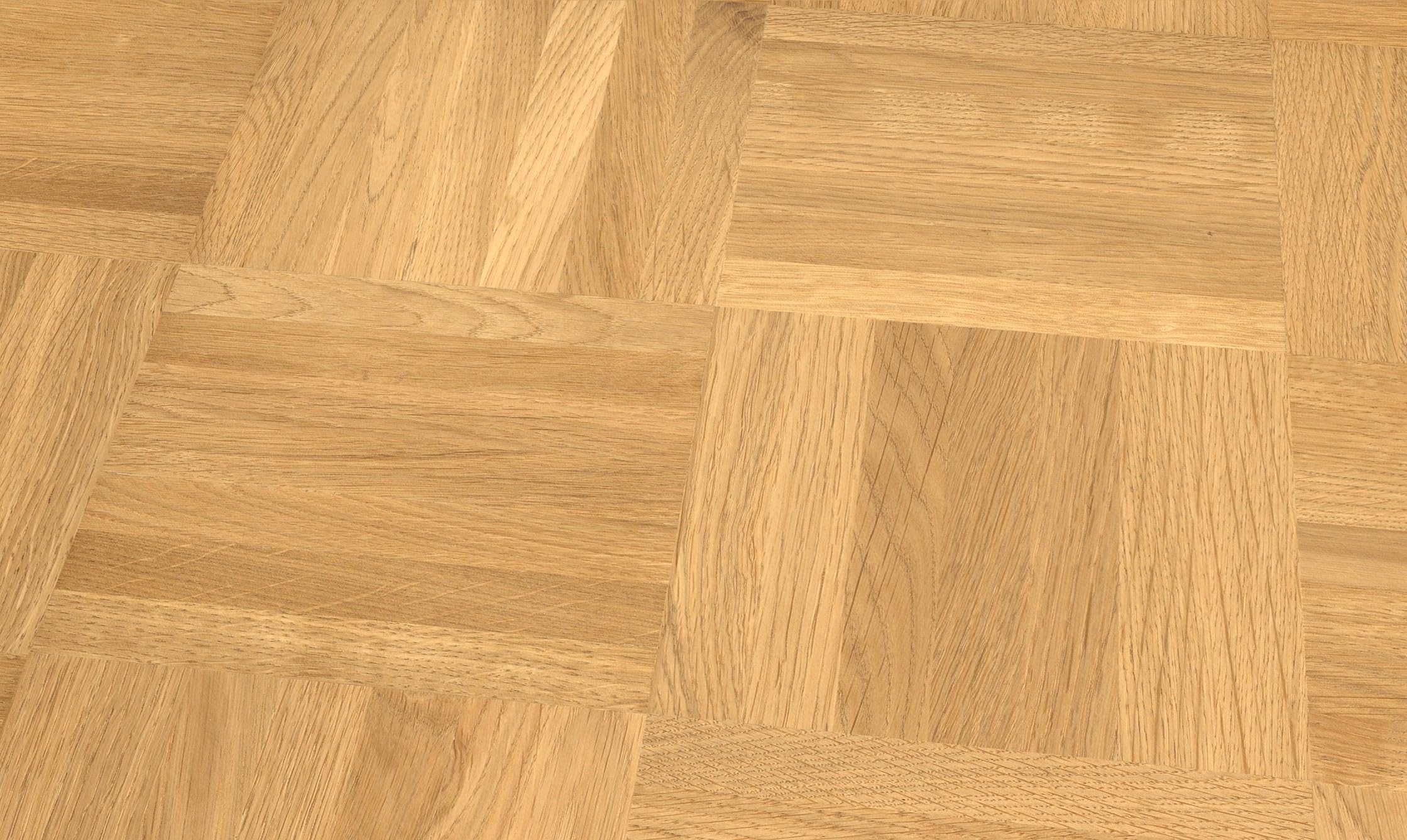 Mosaikparkett Eiche Natur/Select 8mm - Hochwertiges Massivparkett - Verlegeelement Würfel - 4,10qm - 100% FSC®-zertifiziert