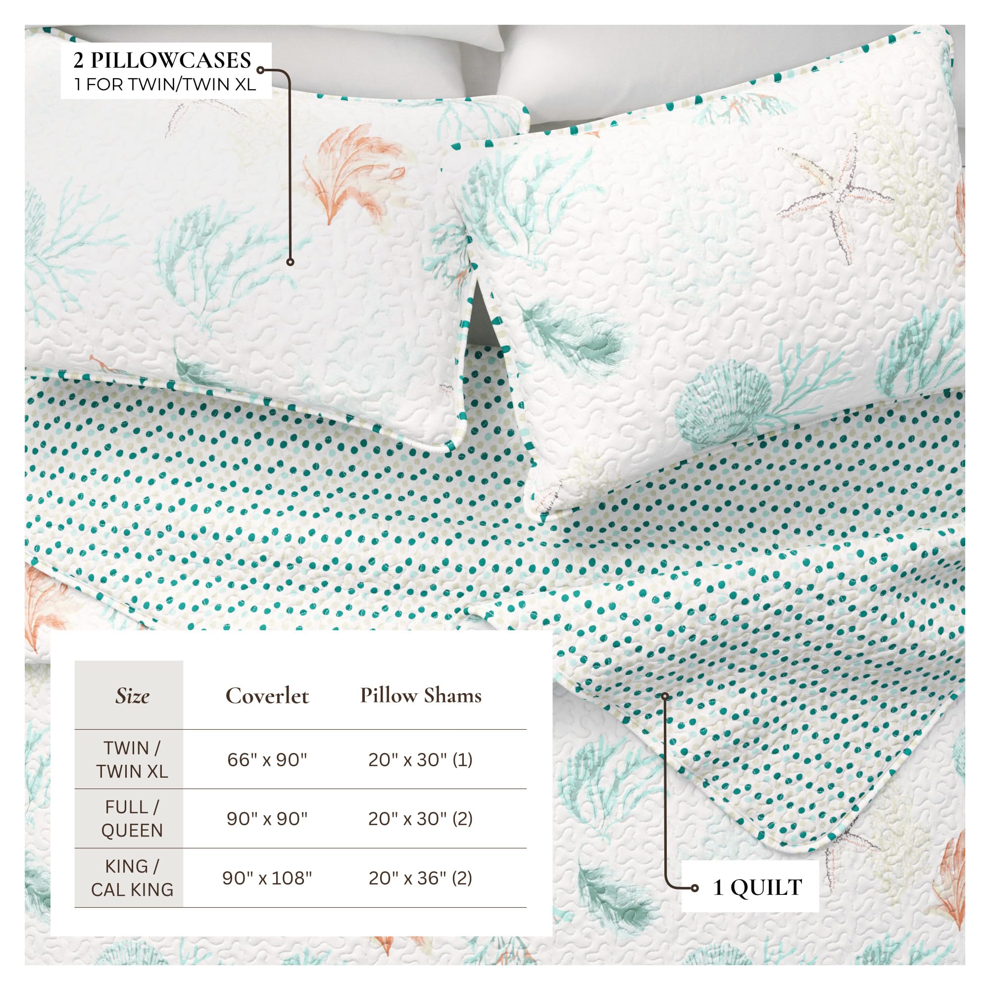 Amazon.co.jp: Great Bay Home キングサイズ キルトセット 夏
