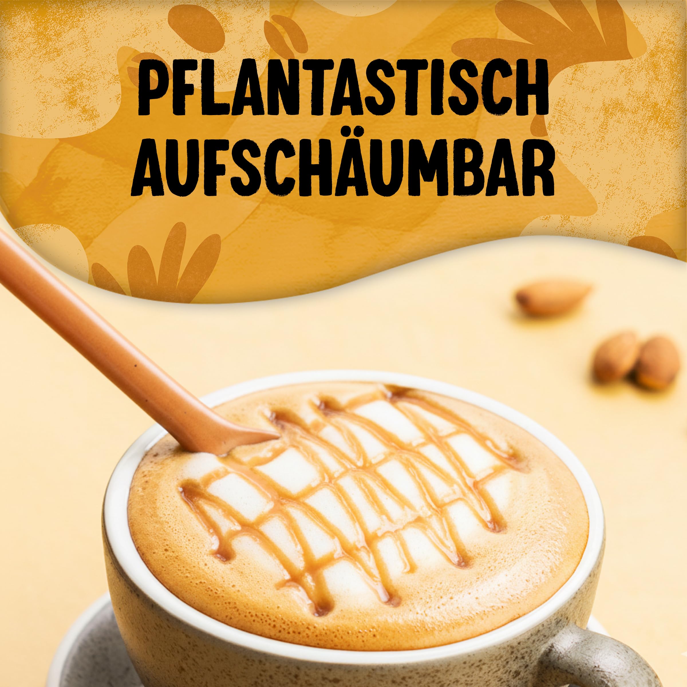 Alpro Barista Vanille – Zum Aufschäumen – Von Natur aus laktosefrei – Reich an Ballaststoffen, Calcium und Vitaminen – 8 x 750 ml – Haltbar