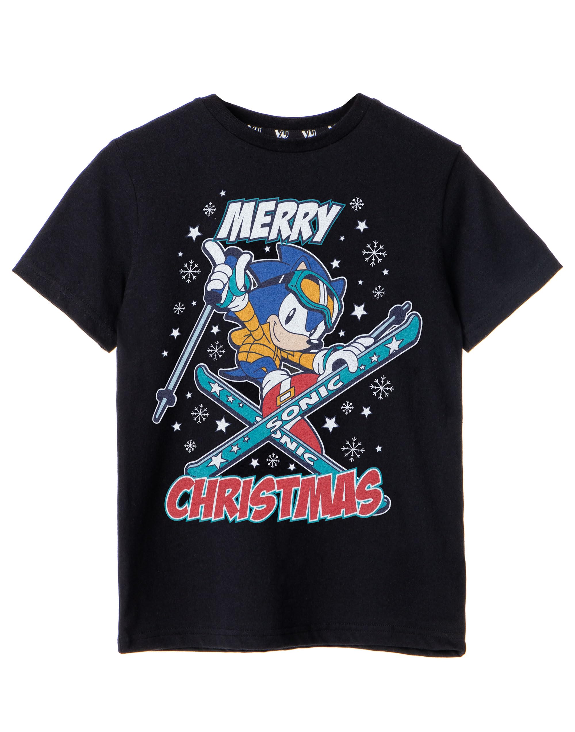 Sonic The Hedgehog (5-6 Years) Short Sleeved T-Shirt (Boys Black)
