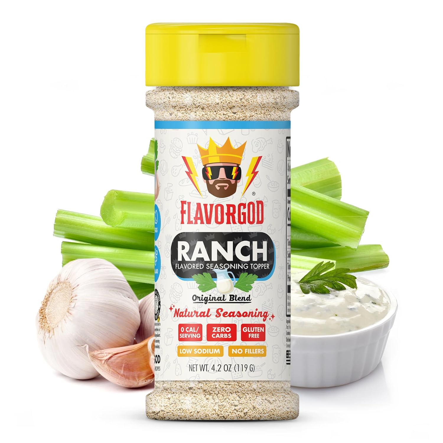 Ranch Seasoning by Flavor God, Sugar Free Ranch Substitute