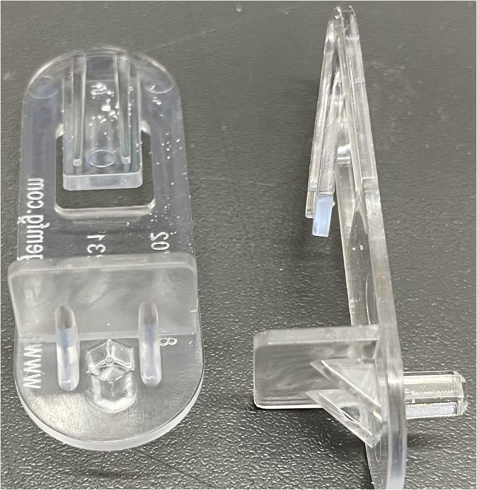 INCREWAY 30 Pack Shelf Support Peg, Clear Plastic Locking