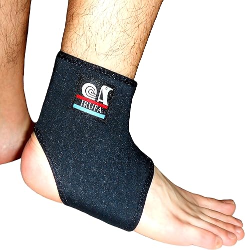 IRUFA, Funda de tobillo de tela espaciadora para reducción de hinchazón, estabilización, alivio del dolor, esguinces, distensiones, dolor en las
