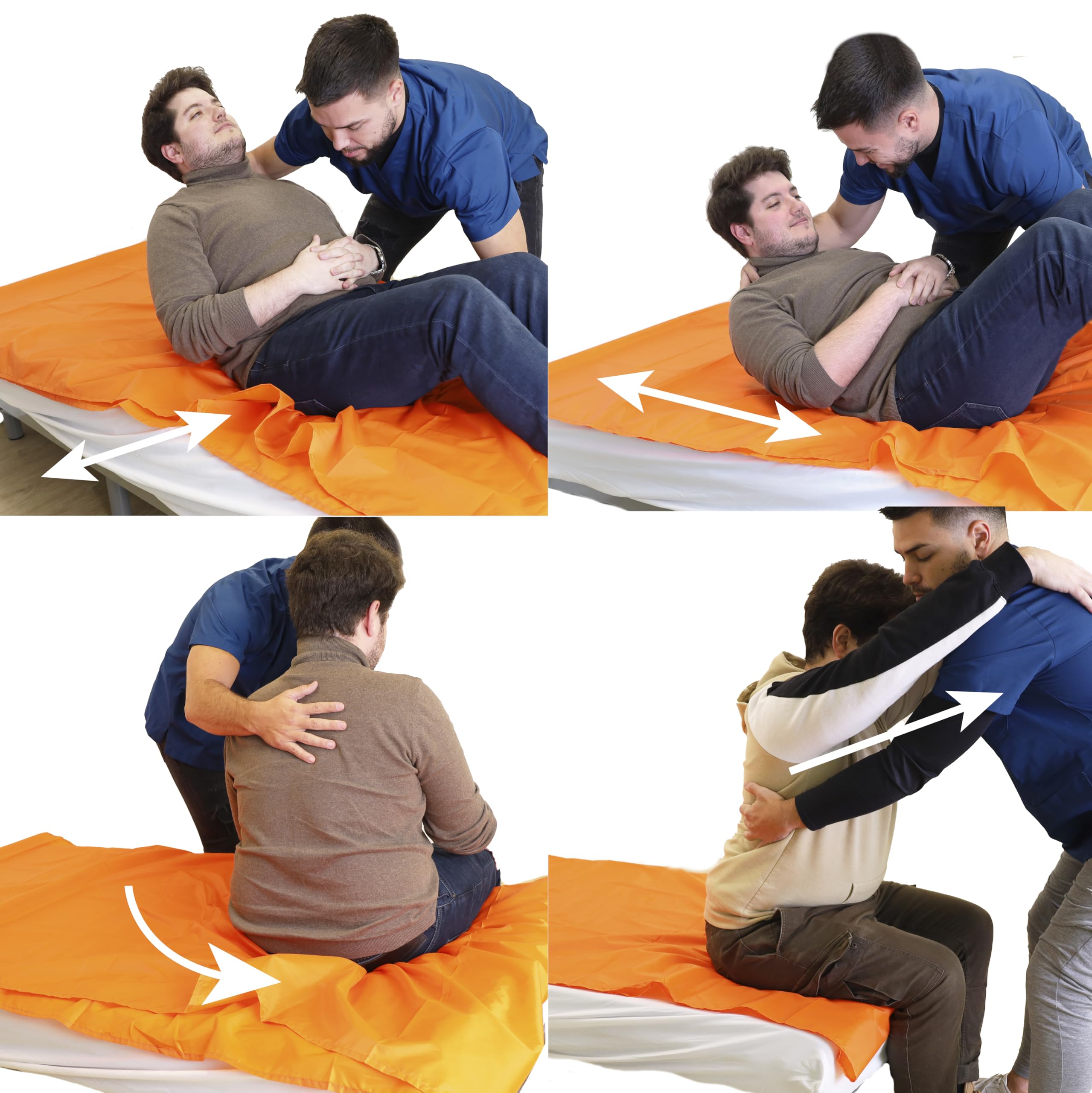 PEPE Mobility Telino ad Alto Scorrimento (200x100 cm), Telo Trasferimento Tubolare per Anziani, Disabili e Allettati, Riutilizzabile e Facile da Usare
