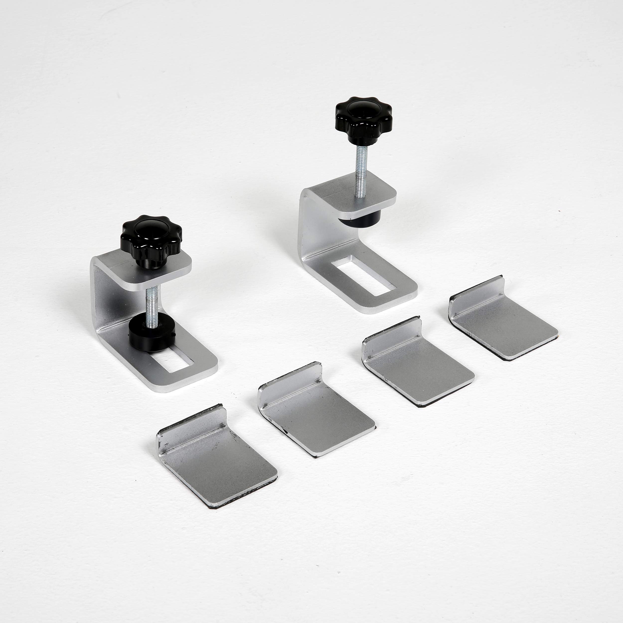 Tischmitte Klemmhalter für 2 - 8 mm Materialstärke, 2-teiliges Set