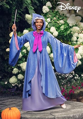Miniatura 2 de Cinderella Adult Premium Purple Fairy Godmother Costume Womens, Magical Dress Halloween Outfit