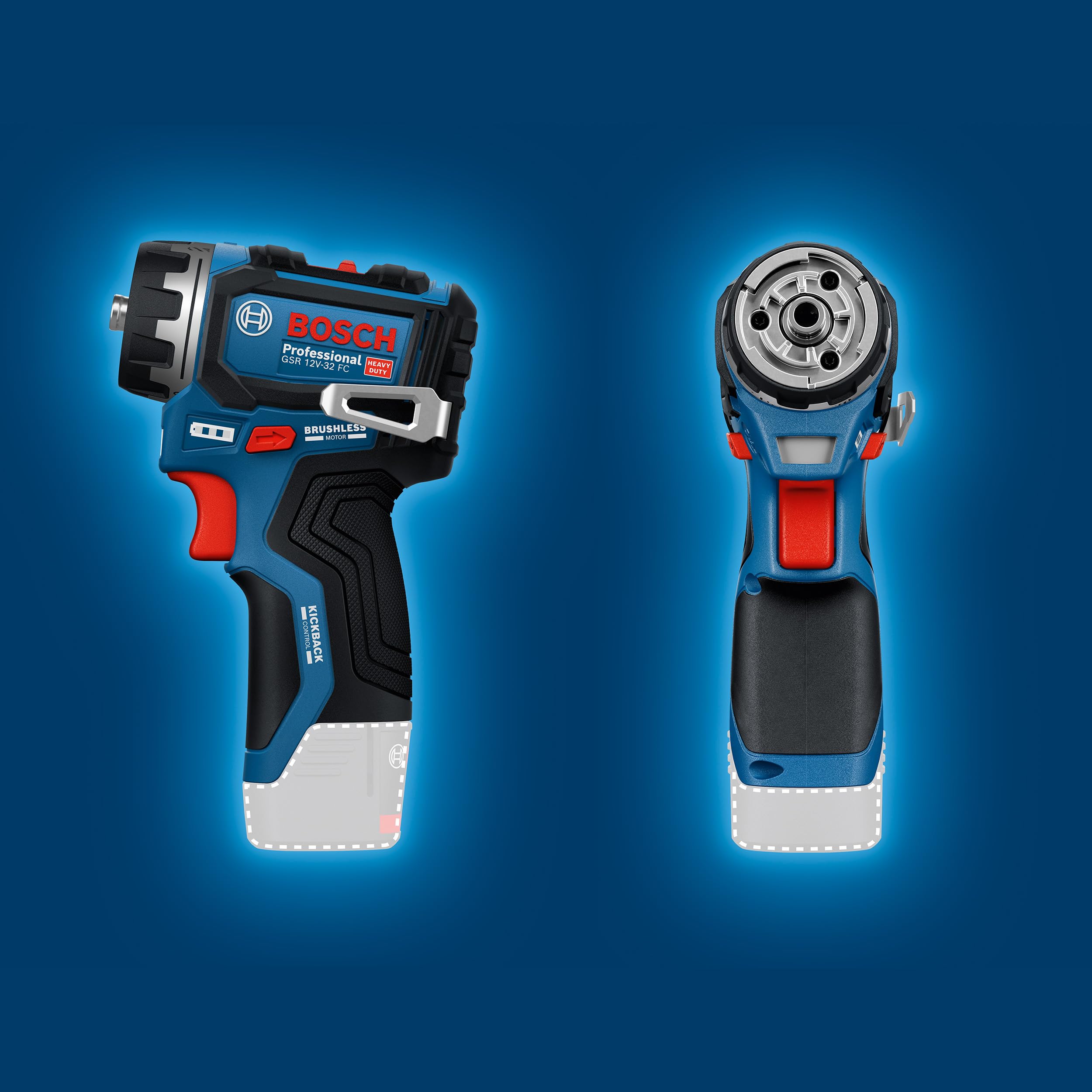 Bosch PRO 12V System Akku-Bohrschrauber GSR12V-32FC (inkl. 2,0 Ah, GAL 12V-20, GFA 12-M, GFA 12-X, GFA 12-E, GFA 12-W, L-BOXX)