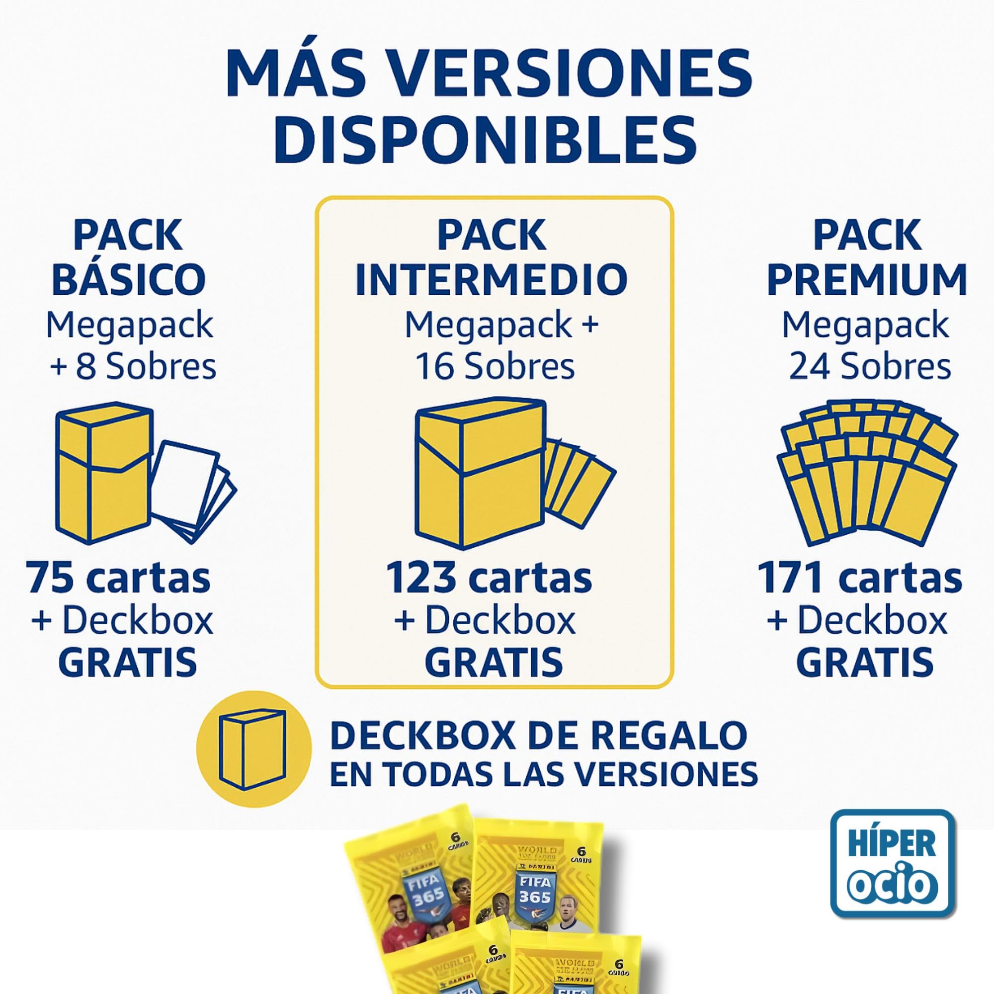 Panini FIFA 365 Adrenalyn 2026, Colección de Cartas, Pack Inicial con Archivador, Diferentes Versiones de Sobres, Deck Box de Regalo para repetidas (Premium+24)