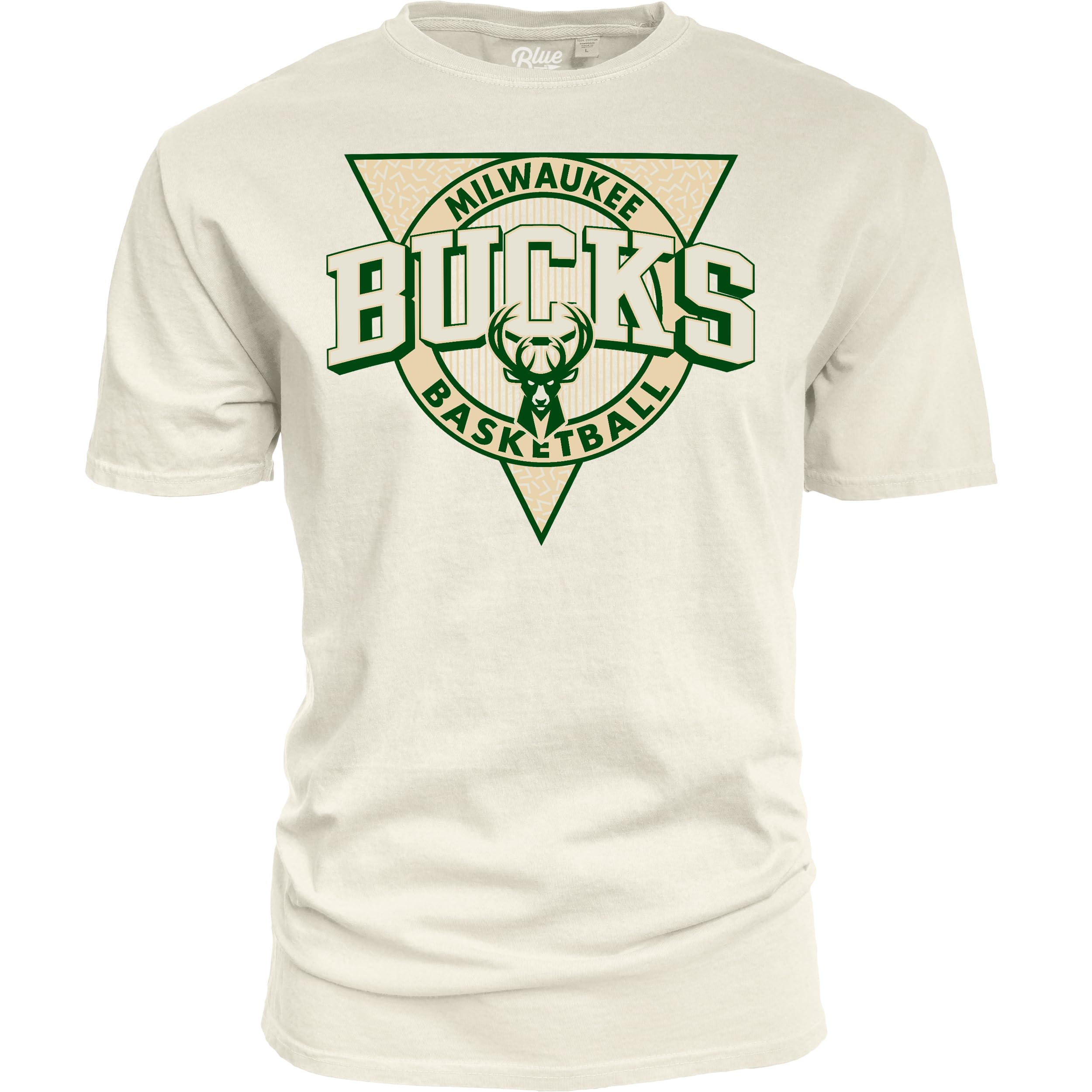 Blue 84 NBA Unisex-Adult NBA Officially Licensed T-Shirt Ringspun Triblock Ivory