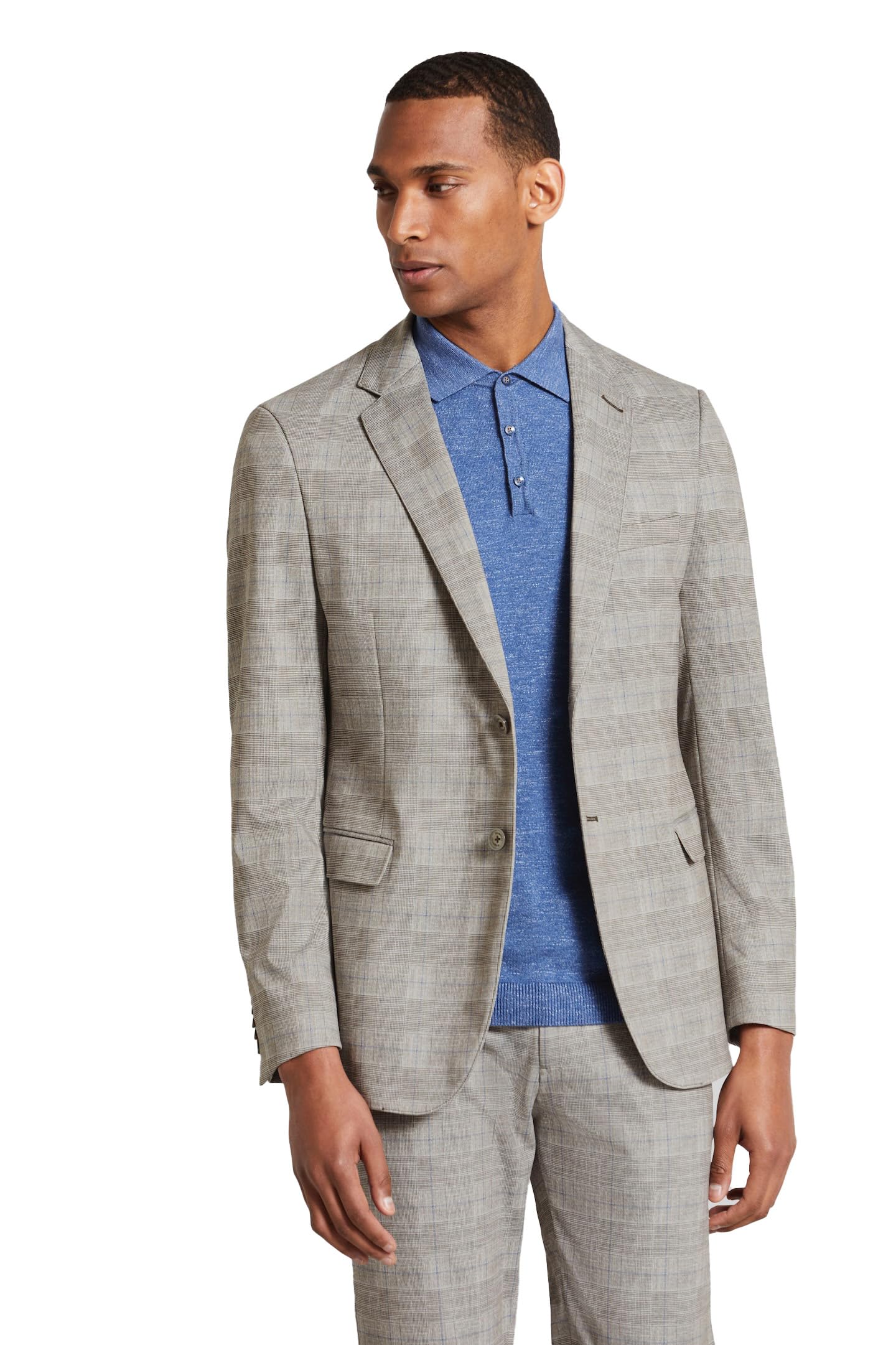 Blazer homme bugatti confortable veste beige taille 50 - 8