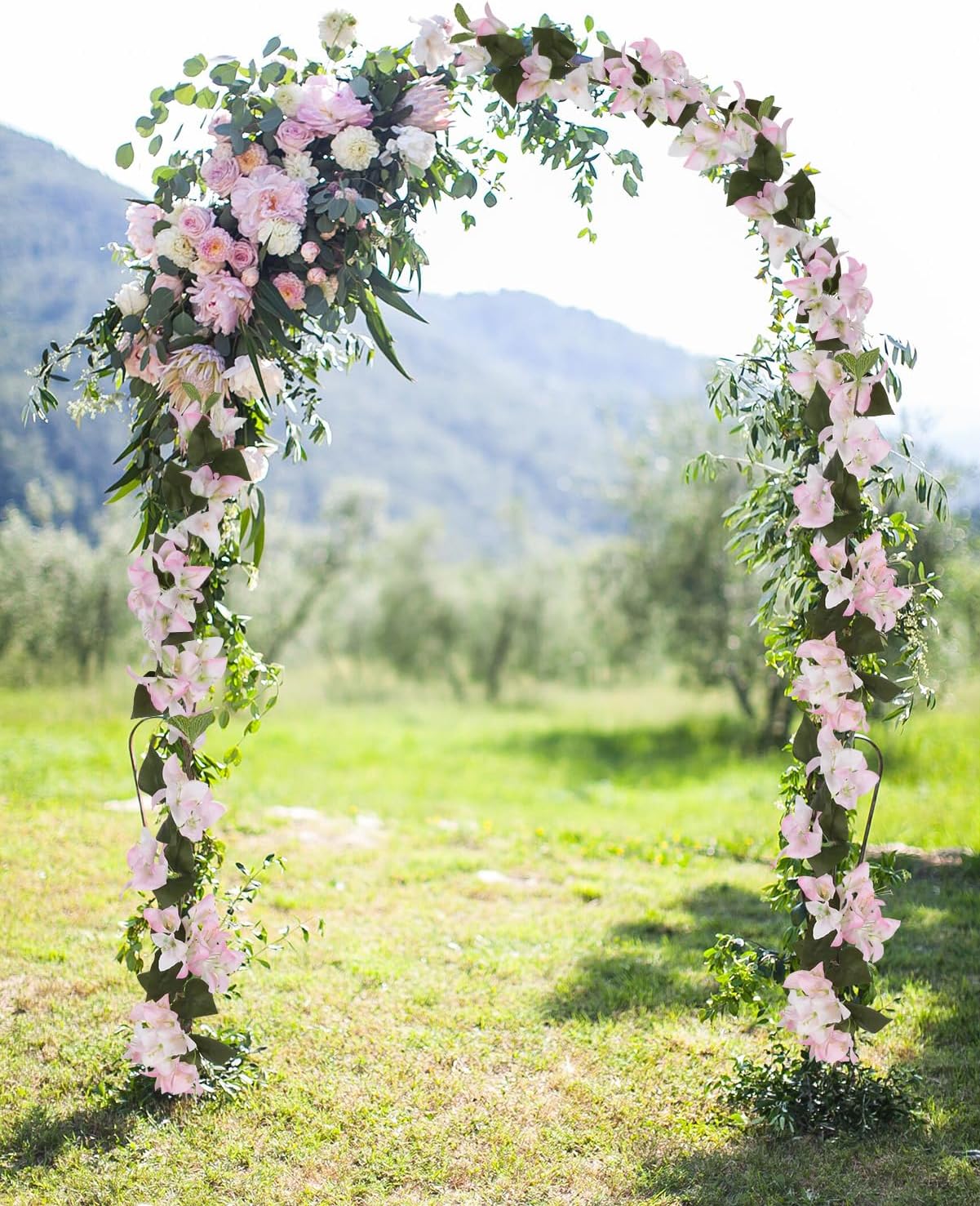 IPOPU 8PCS Bougainvillea Artificial Flowers 31.50" Pink Silk Faux Bougainvillea Branches Realistic Fake Bougainvillea for Home Wedding Party Floral Arrangement and DIY Decor (Pink) - Image 9