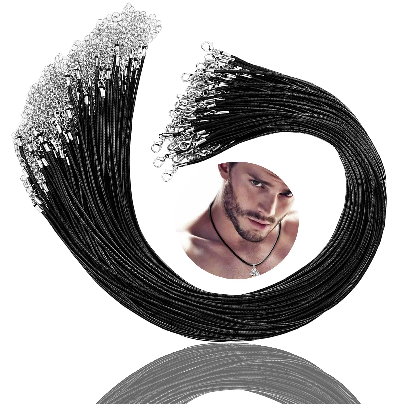 Hevysuo 40 Pièces Cordon Collier De Cire De Coton Multicolore,2 Mm