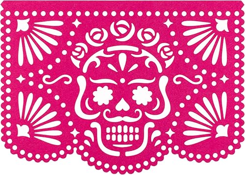 CLOVER CUTS, 50 pancartas de papel picado de fieltro multicolor, decoraciones de fiesta de fiesta, decoraciones de Cinco de Mayo, decoraciones para