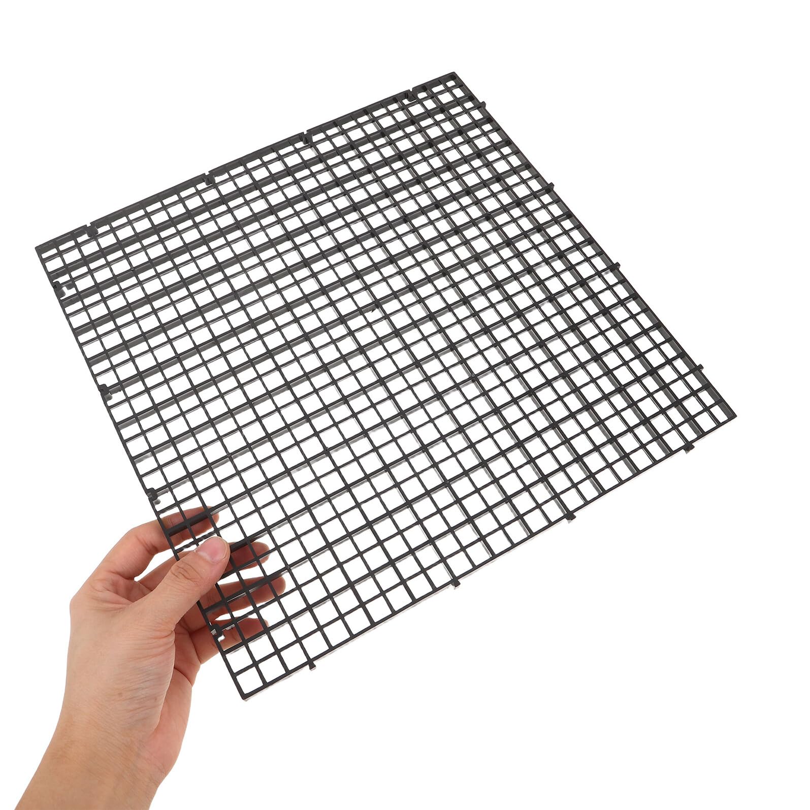 Alasum Aquarien Trennwand Bodenfilterplatte 8 Stück-Pack Kunststoff Schwarz