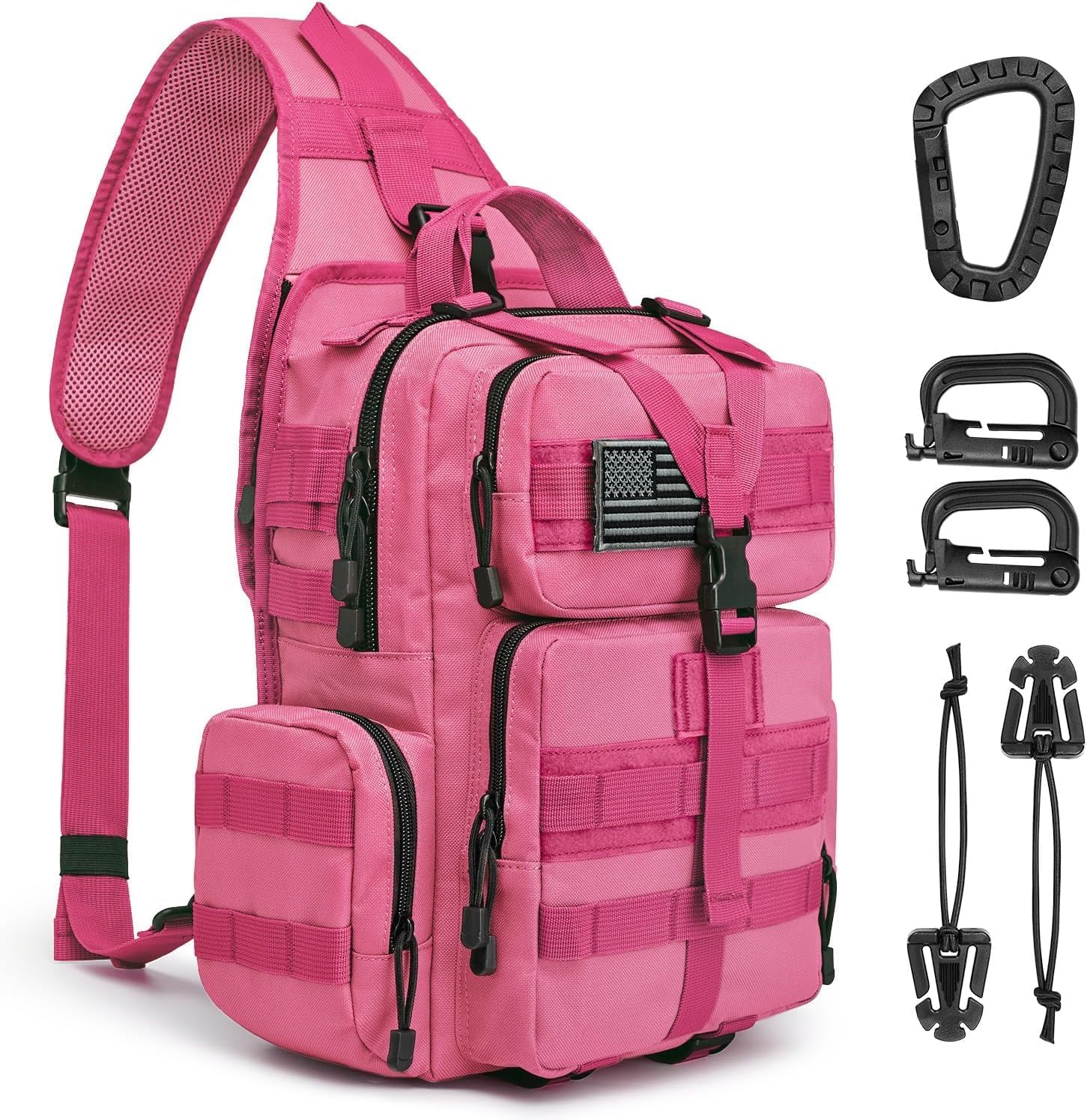 G4Free Large Tactical EDC Sling Bag Backpack, Military Molle Bag Single Strap Shoulder Backpack for Men | EDC, Adjustable Holder