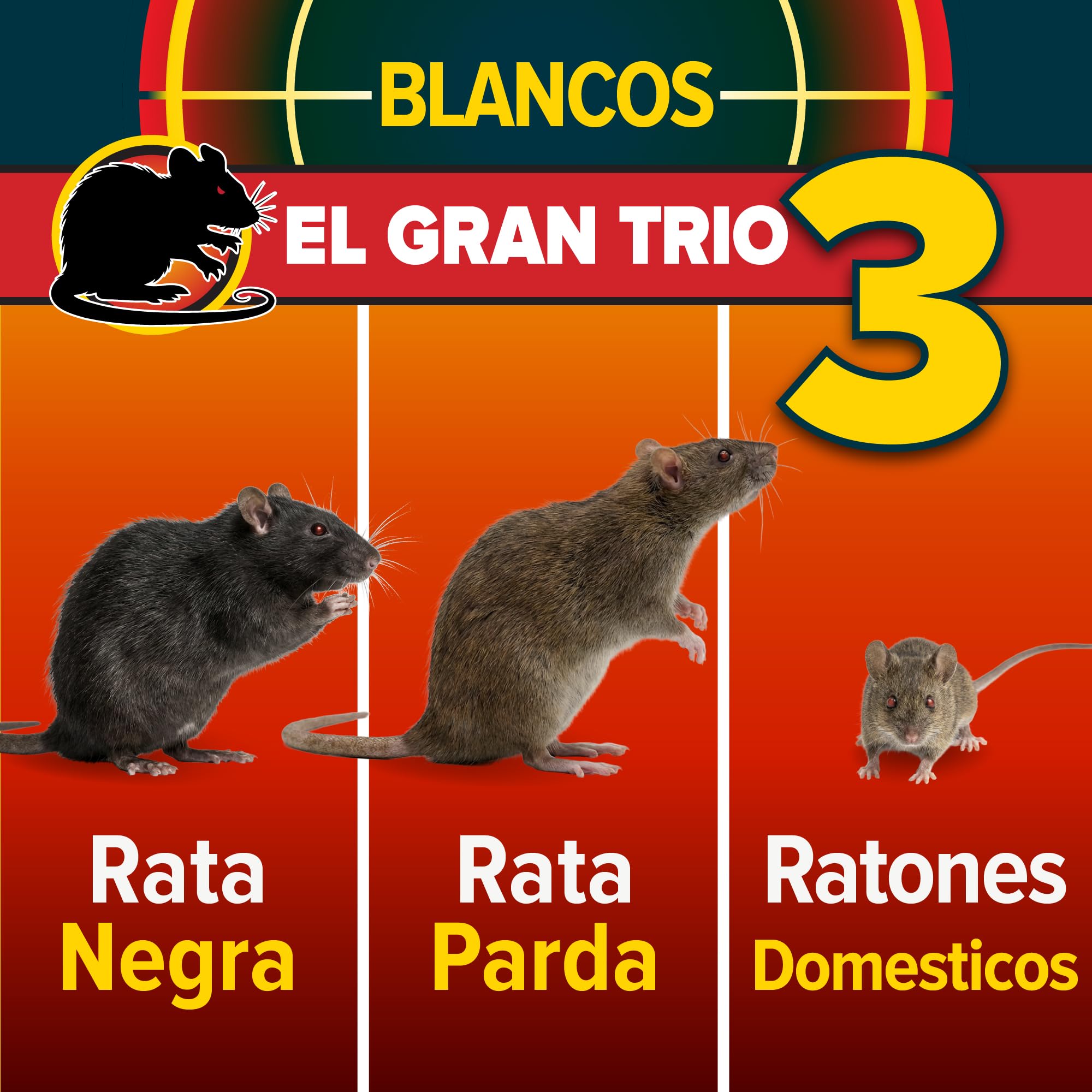 NOPE!® Trampa Súper Potente para Ratas y Ratones (Paquete de 4) | Ratón y Ratonera de Resorte Reutilizable | Control de Plagas sin Veneno | Matarratas Instantáneo