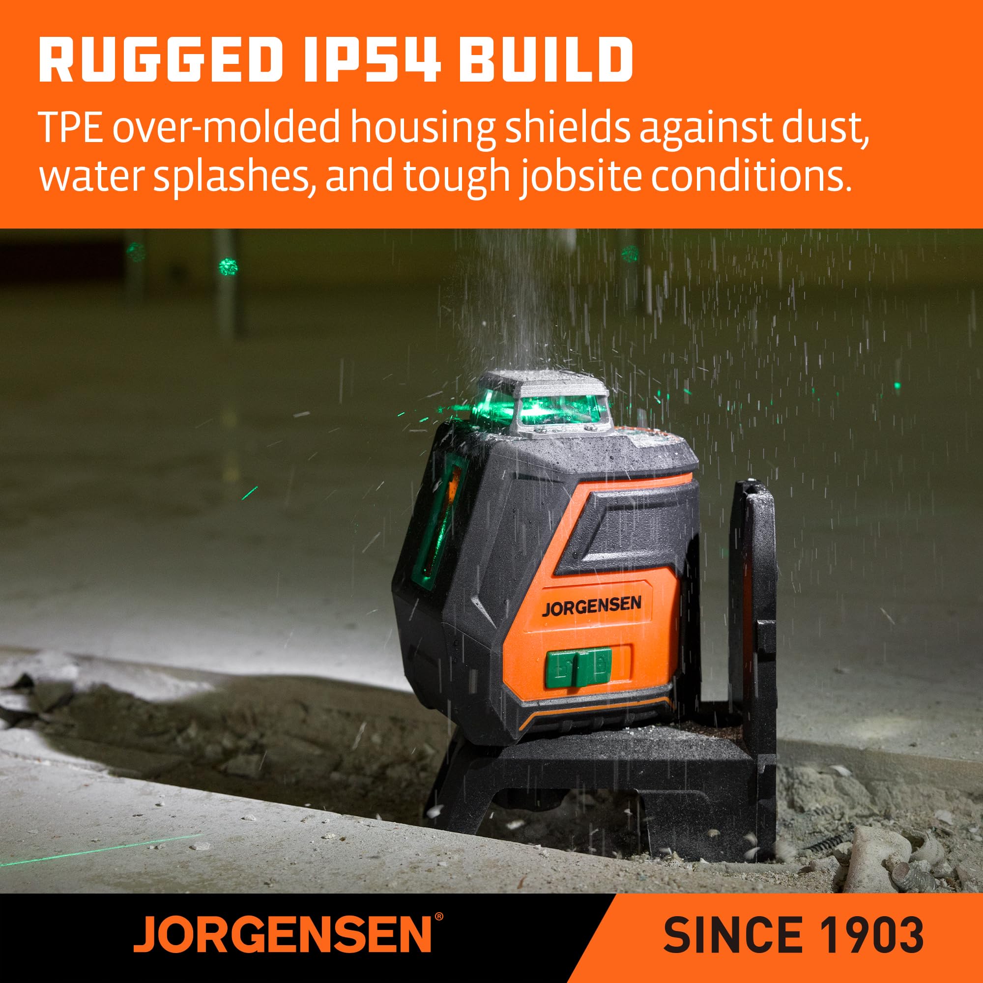Jorgensen 360° Laser Level - 100FT Rechargeable -7