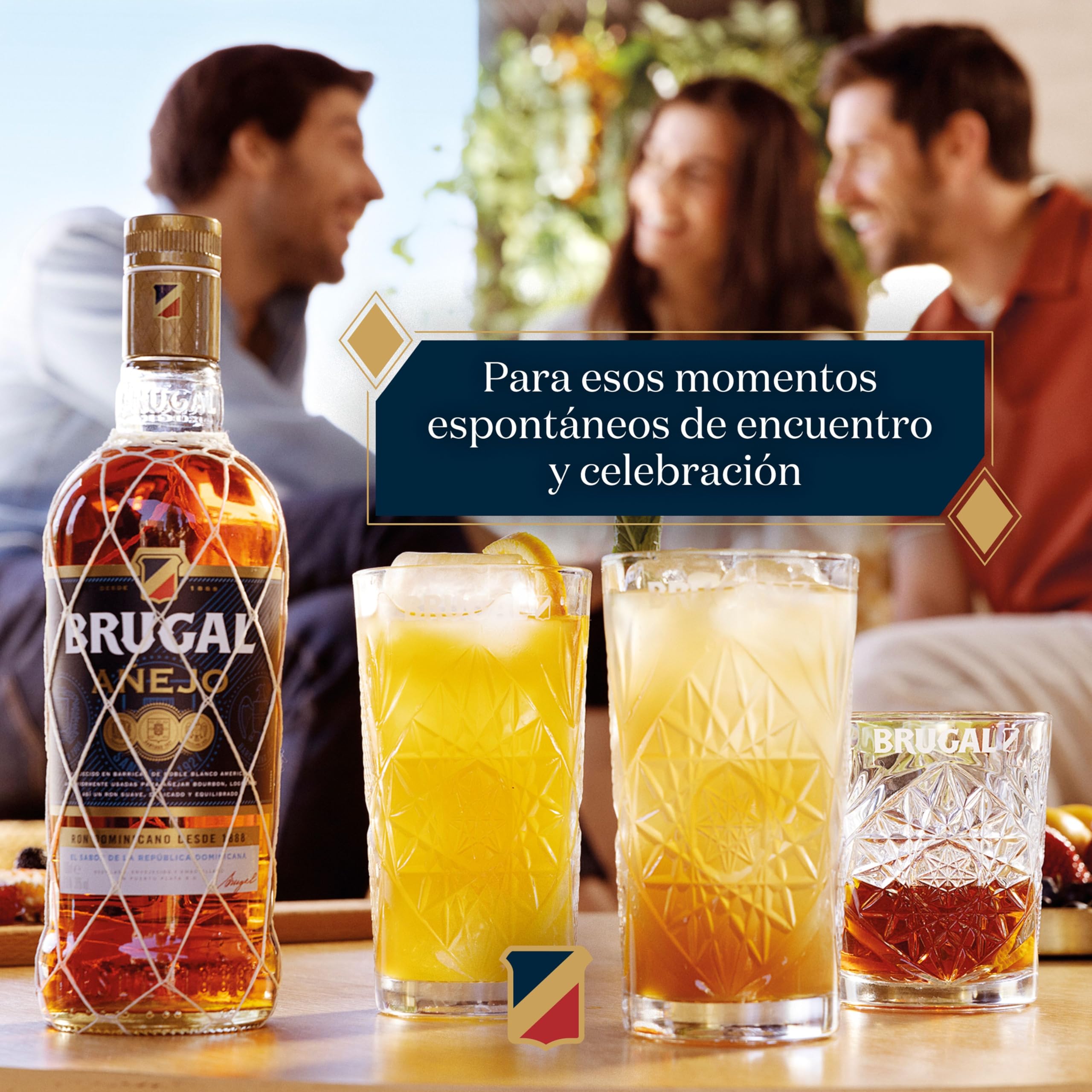 Brugal Añejo Ron Dominicano Superior Envejecido en Barrica de Roble 1L