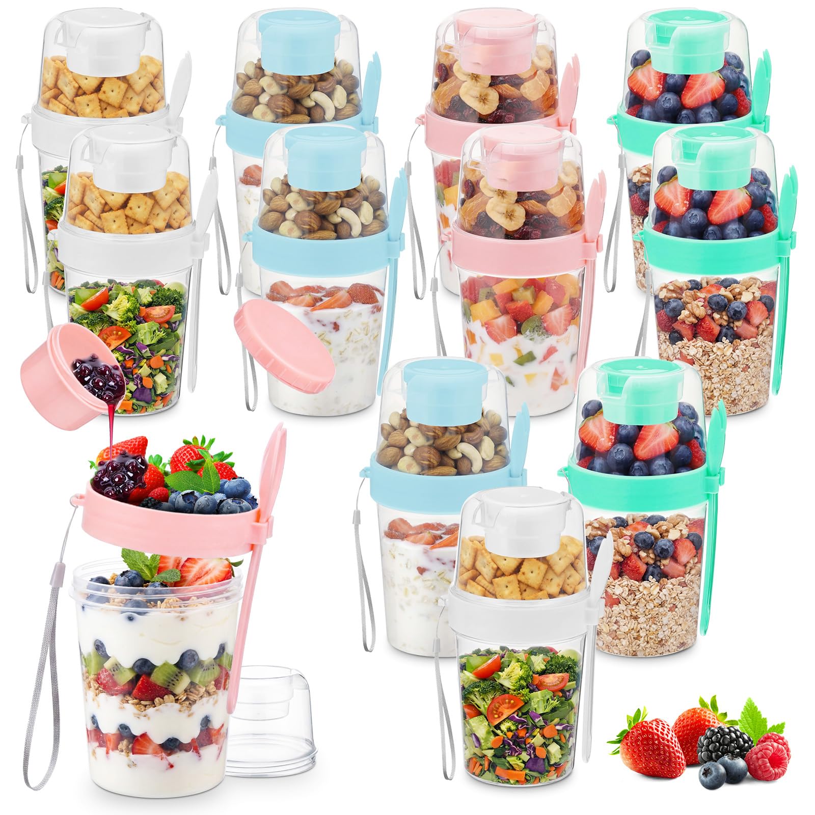 Photo 1 of Ferrochef 12 Pack 27oz Reusable Yogurt Parfait Cups
