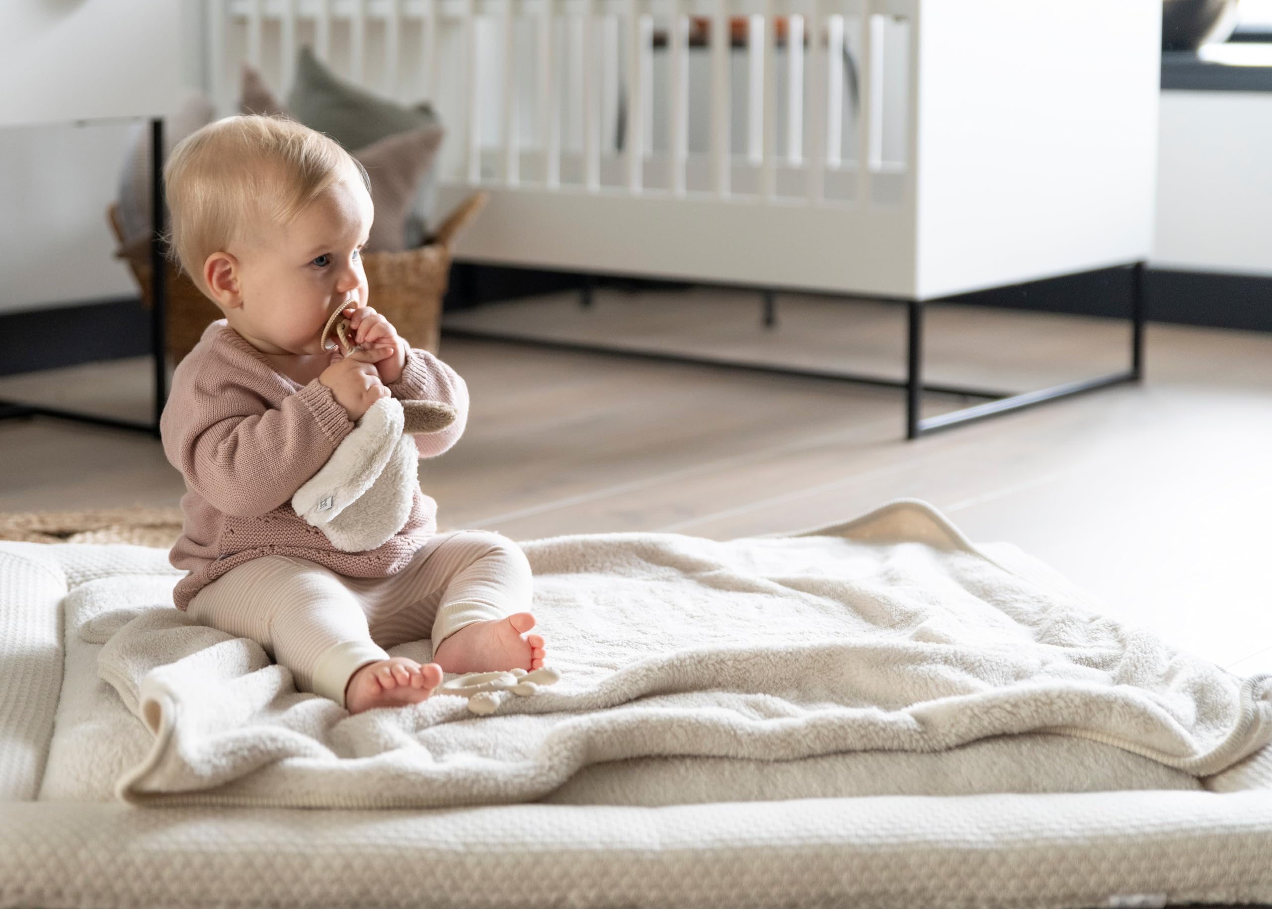 Baby's Only - Kocyk dziecięcy do łóżeczka Cozy - Urban Taupe - 100x135 cm