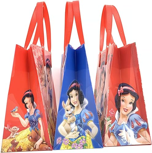 Miniatura 2 de Disney - Bolsas de regalo de fiesta blancas como la nieve, 6.25 pulgadas, bolsas pequeñas reutilizables para regalos, juego de 12, diseño de