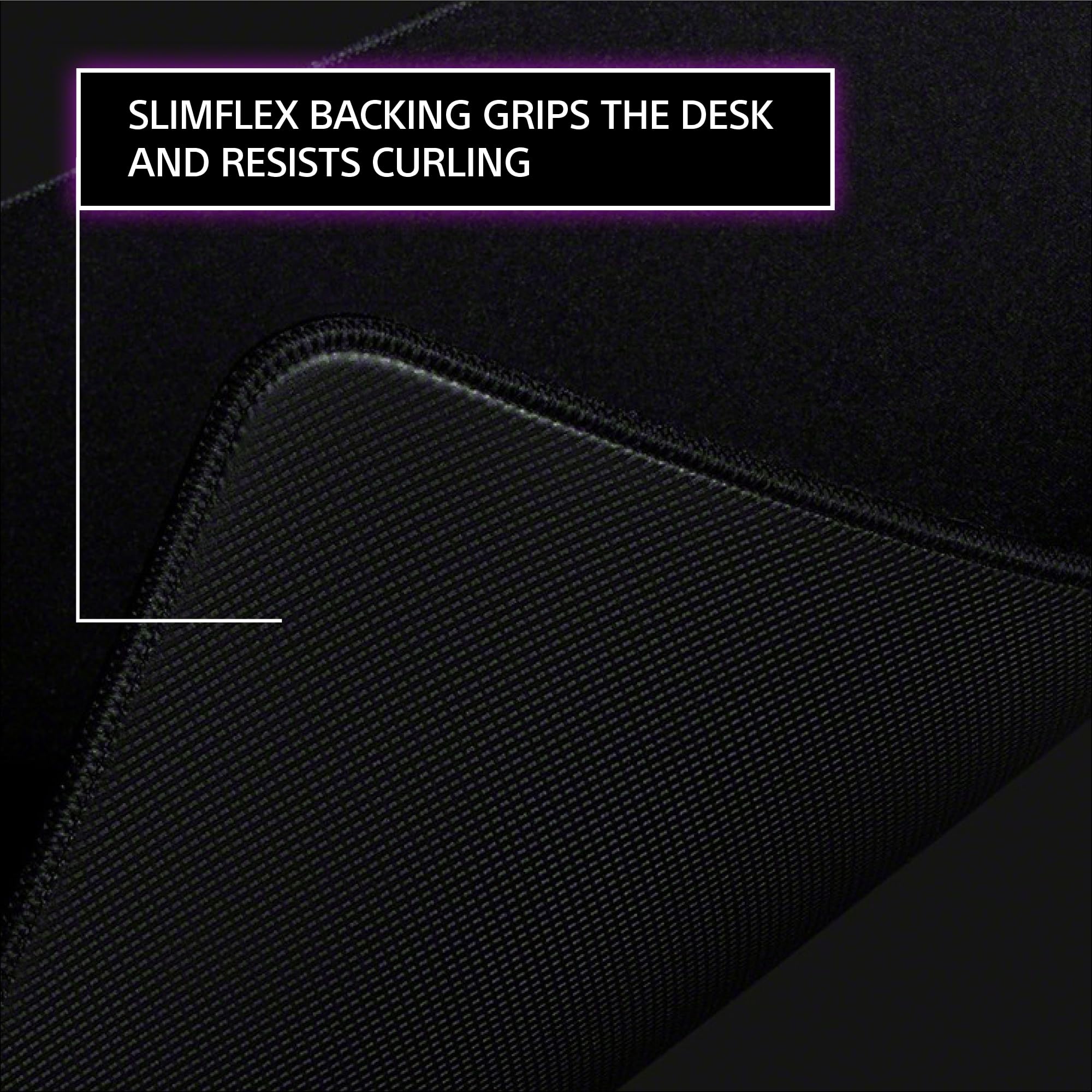 Sony INZONE Mat-F - Tappetino per mouse da gioco in tessuto di grandi dimensioni, cuscino spesso 6 mm, ad alto attrito, 480 x 400 mm, bordo cucito, base in gomma antiscivolo SlimFlex, sviluppato con