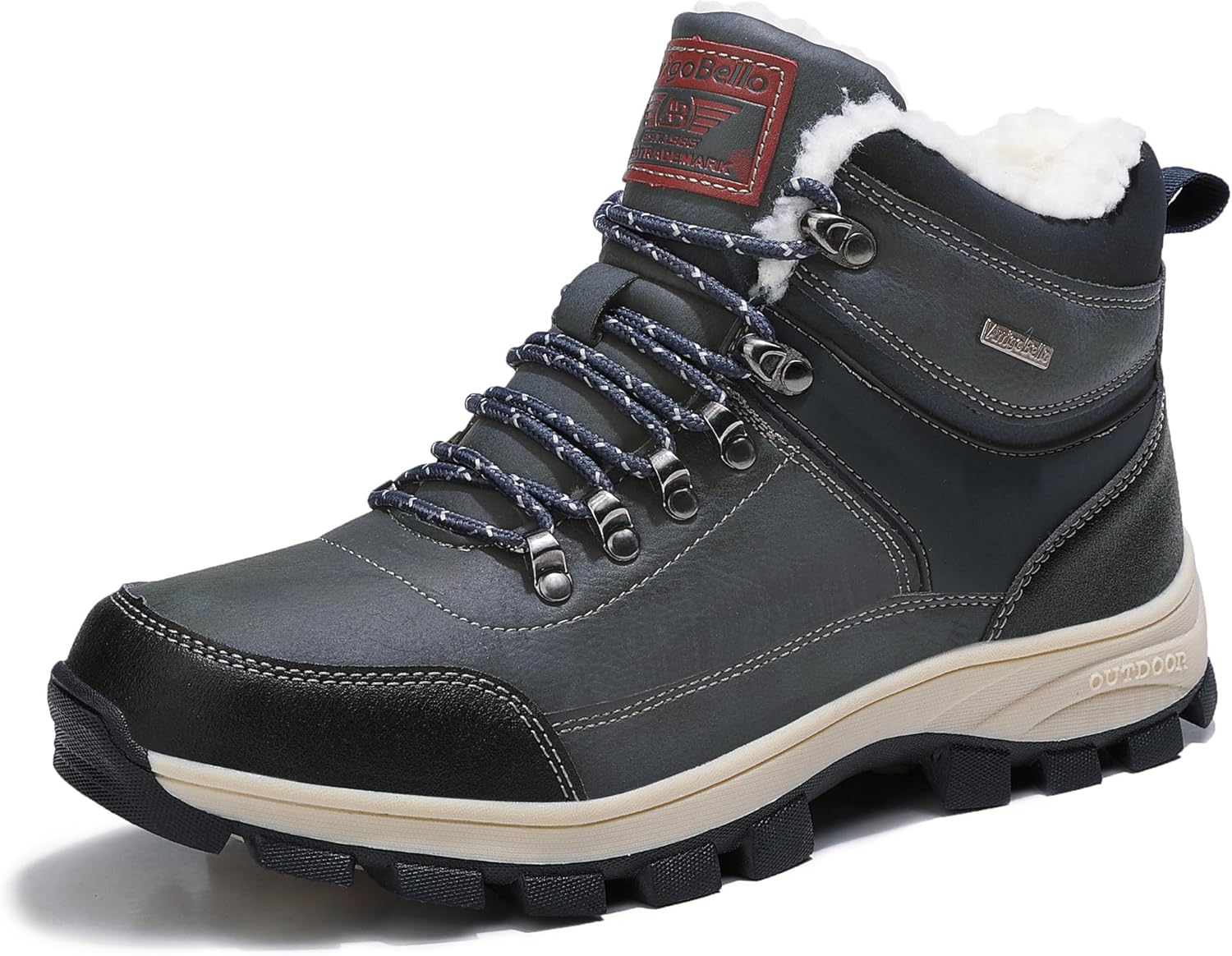 ARRIGO BELLO Winterstiefel Herren - Gefütterte Arbeitsschuhe Mit Anti-Rutsch Sohle