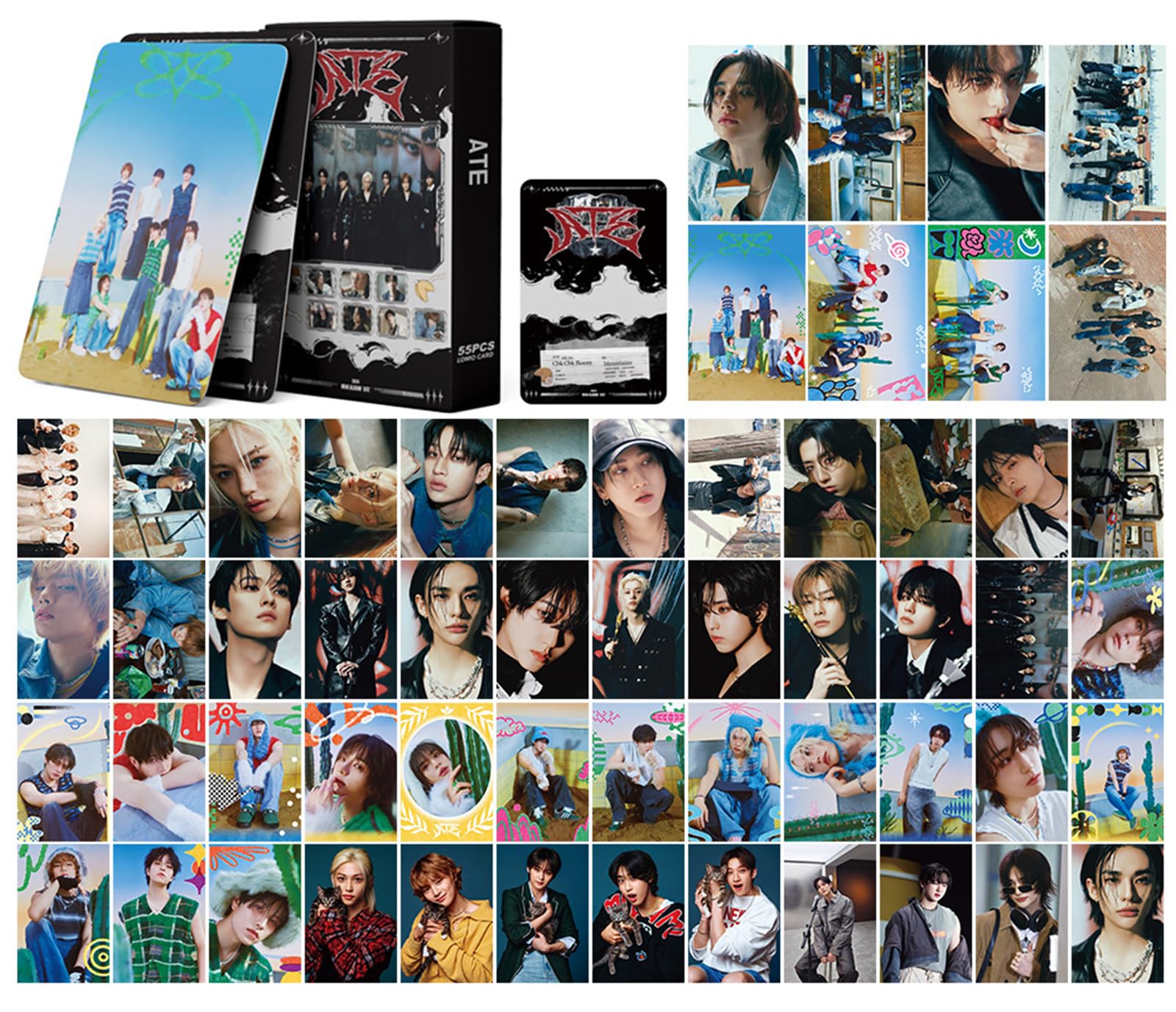 Stray Kids Lomo Karty 54szt., Kpop Stray Kids Photocard, Lomo Karty, Stray Kids ATE Nowe Album Karty Stray Kids Karty Kpop StrayKids Fotokarty