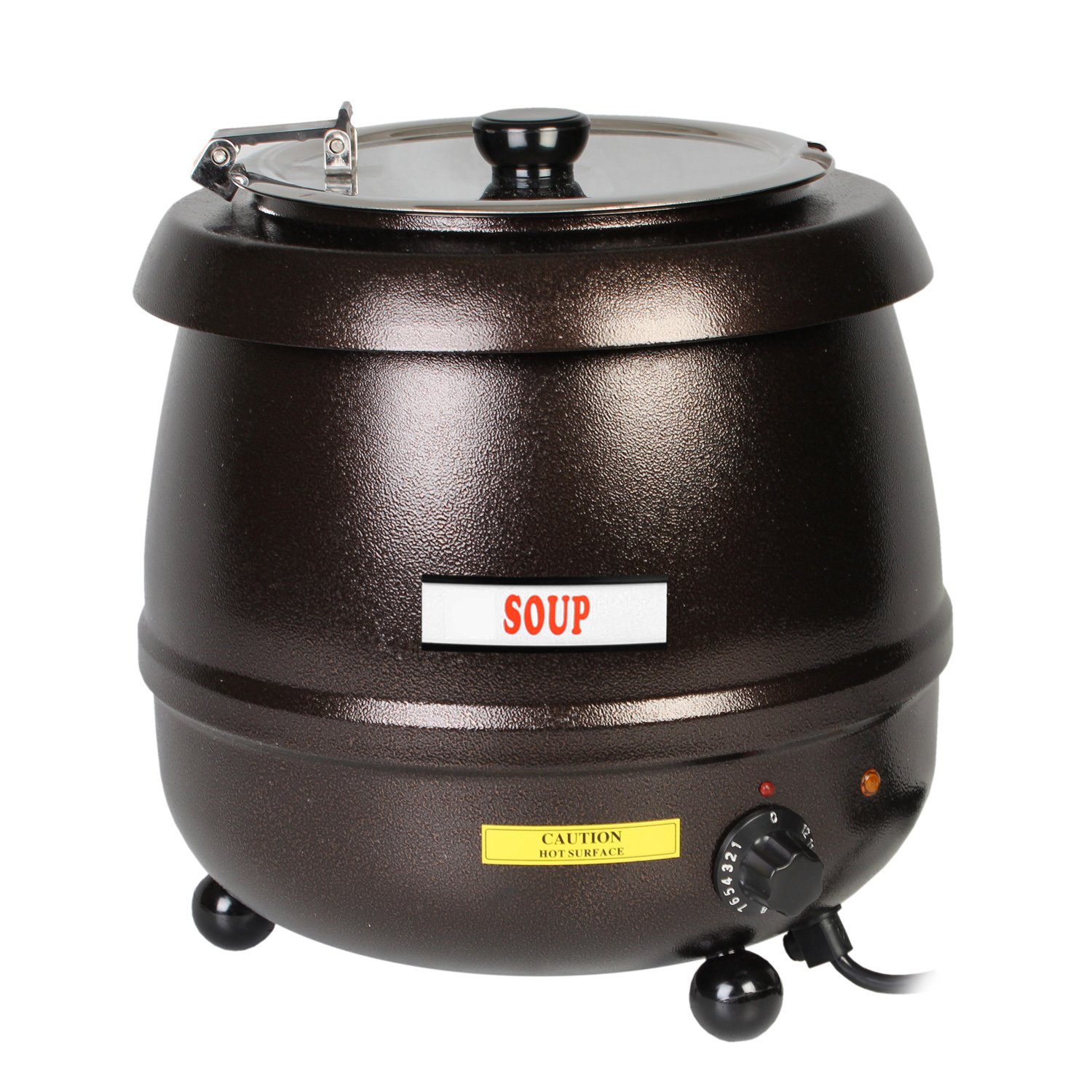 Excellante SEJ32000C 10-1/2-Quart Stainless-Steel Soup Warmer, Brown