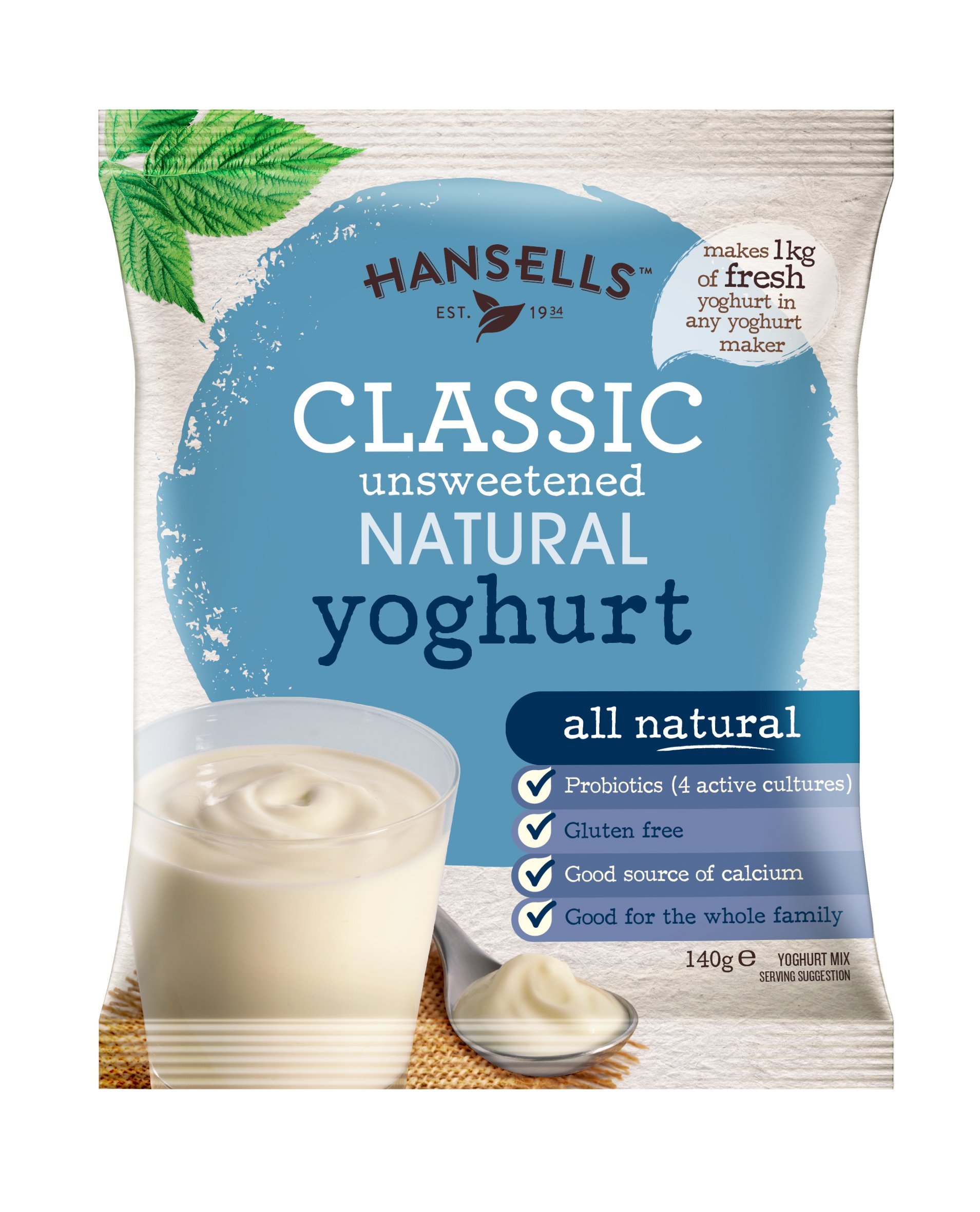 Buy Make Your Own Yoghurt 12x Sachets Hansells Classic Unsweetened